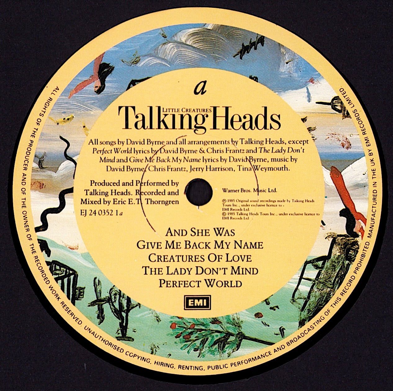Talking Heads - Little Creatures Vinyl LP