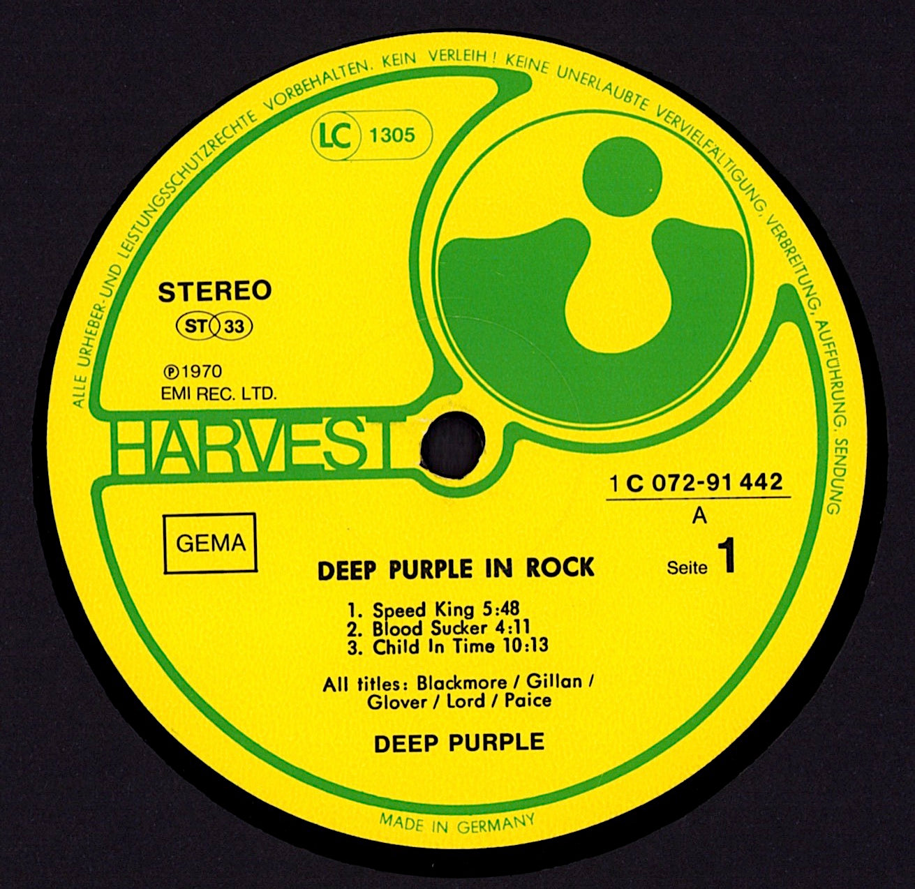 Deep Purple - Deep Purple In Rock Vinyl LP