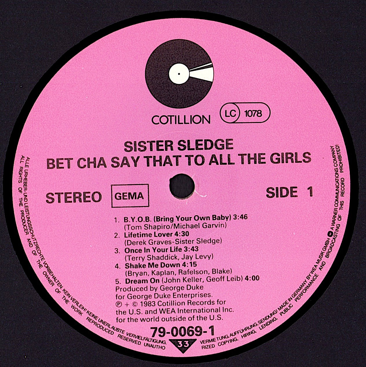 Sister Sledge – Bet Cha Say That To All The Girls Vinyl LP