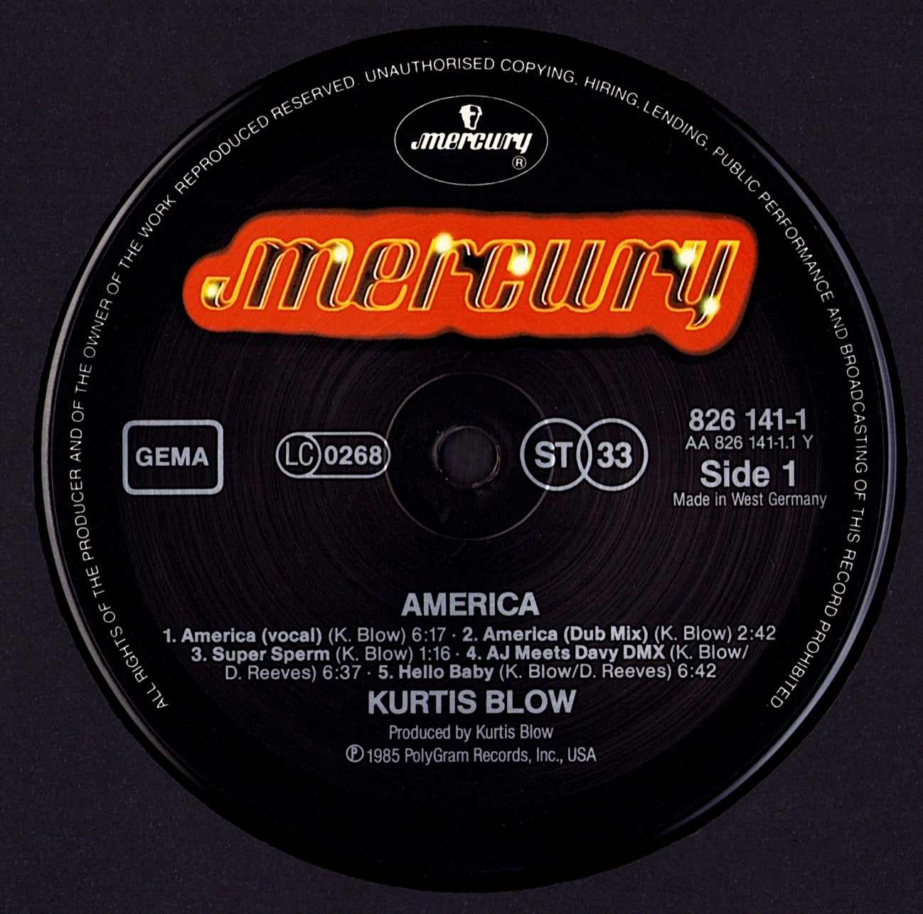 Kurtis Blow Vinyl LP