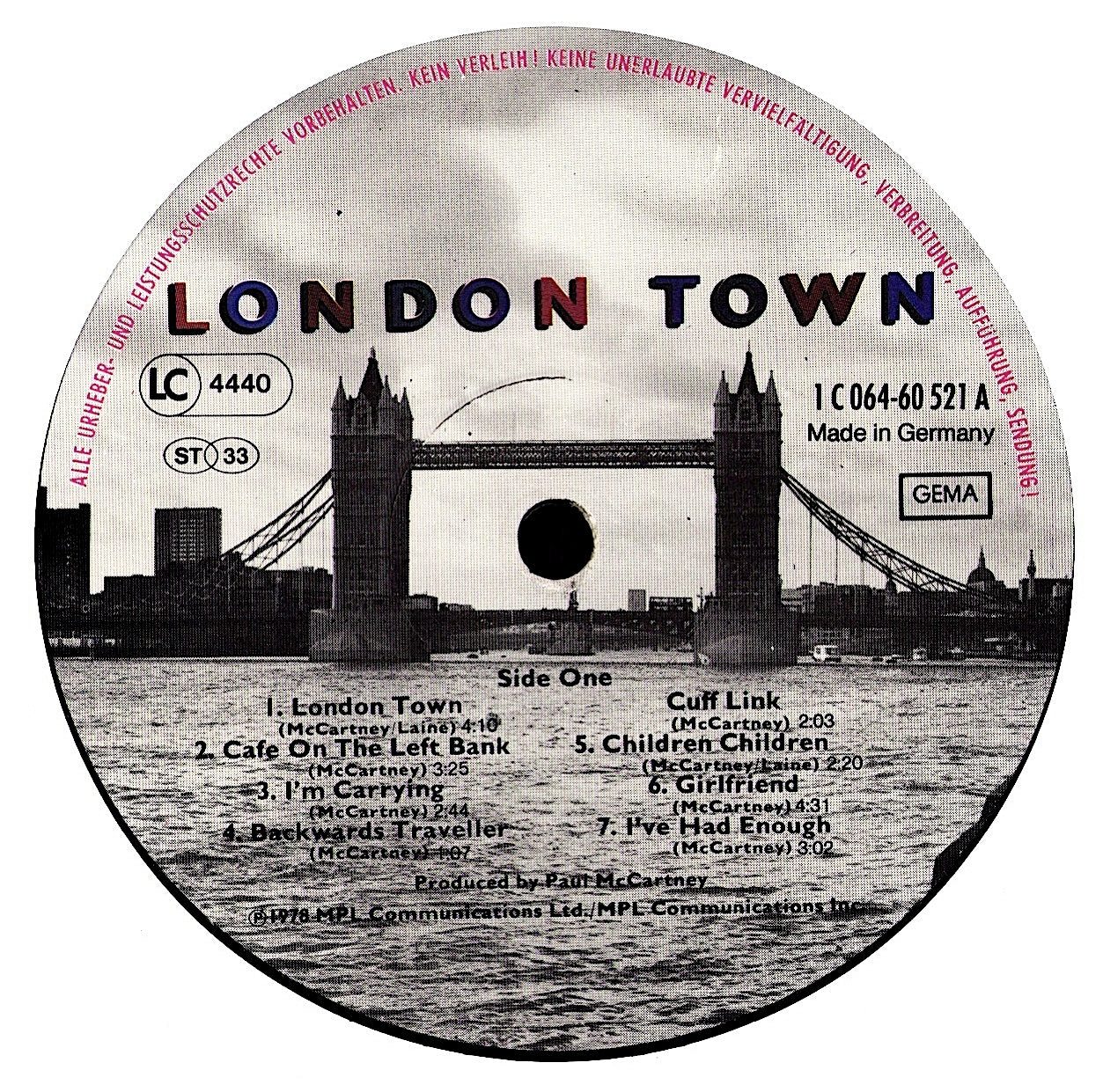 Wings - London Town