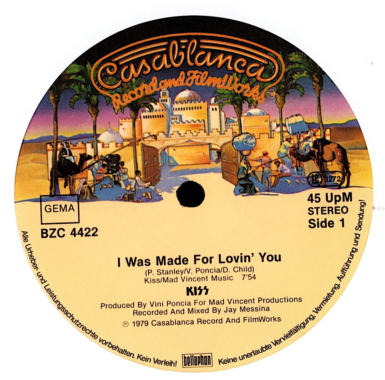 Kiss – I Was Made For Lovin' You Vinyl 12" Maxi-Single