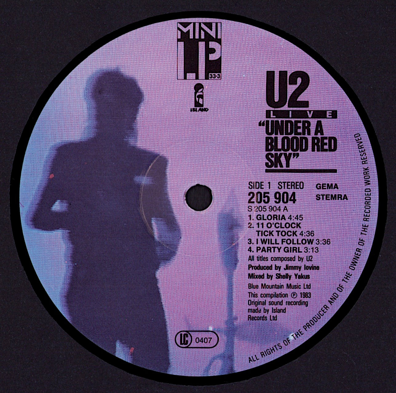 U2 - Under A Blood Red Sky Live Vinyl Mini-Album Kopie