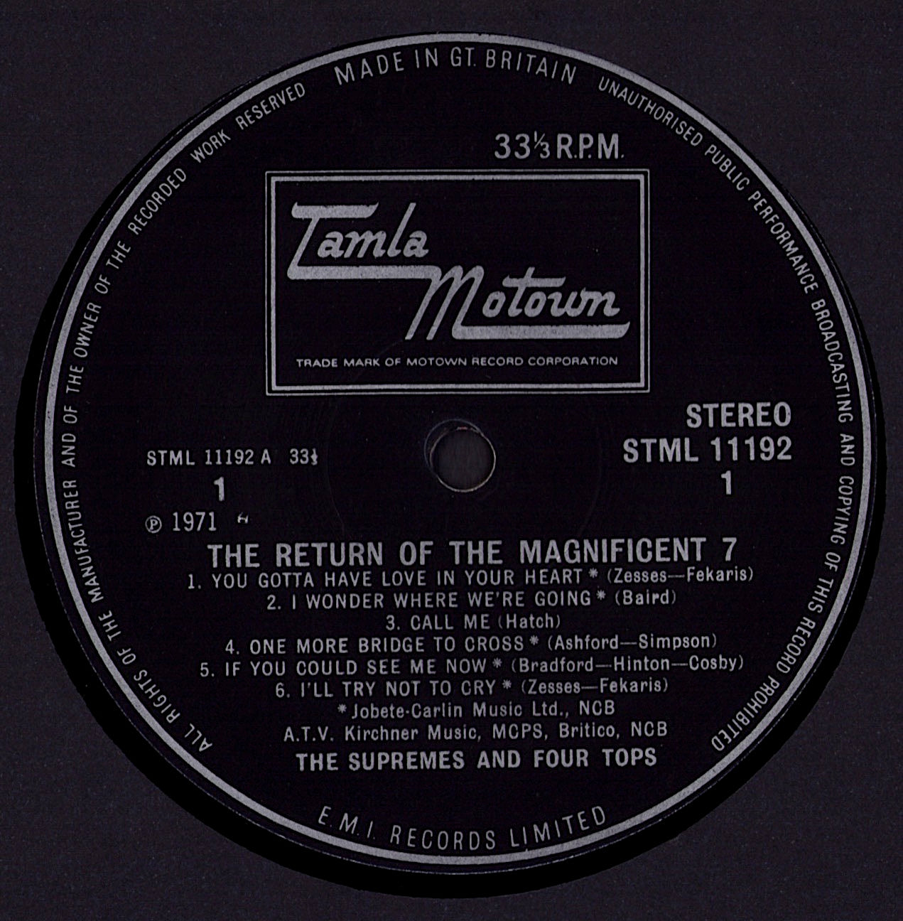 The Supremes & The Four Tops - The Return Of The Magnificent Seven Vinyl LP
