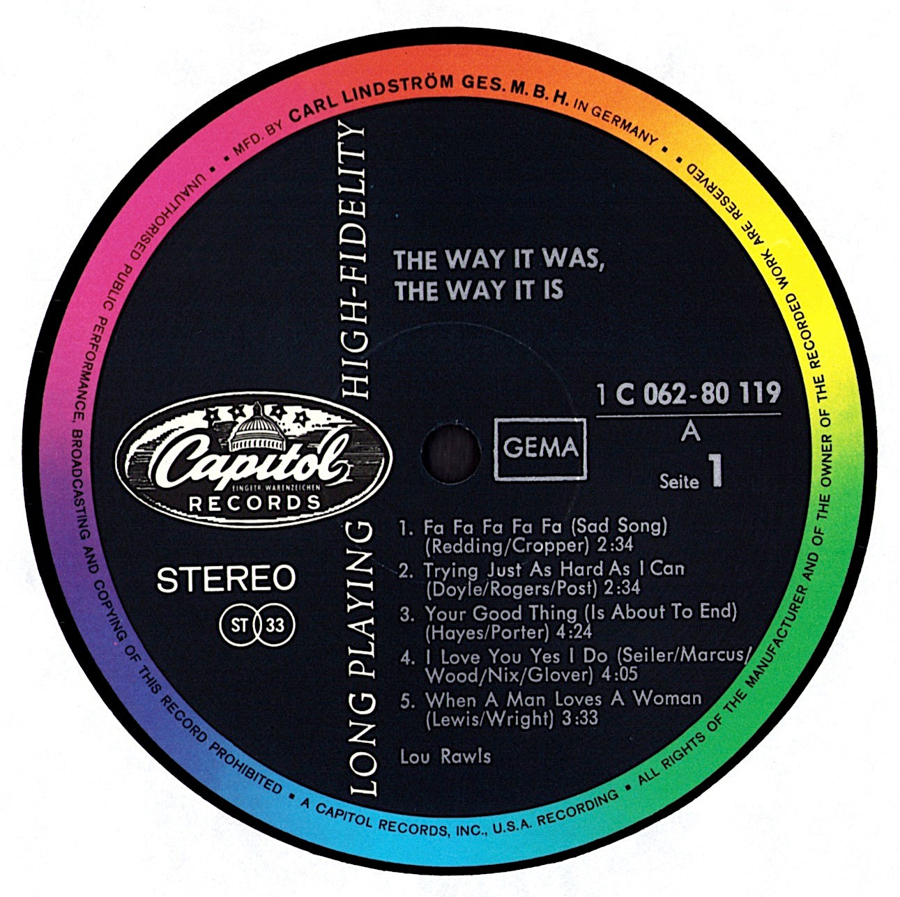 Lou Rawls – The Way It Was, The Way It Is