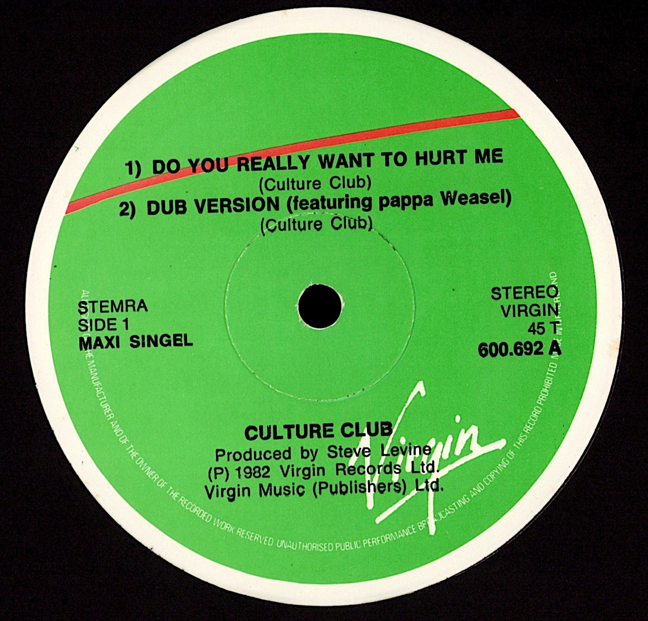 Culture Club – Do You Really Want To Hurt Me Vinyl 12" Kopie Kopie