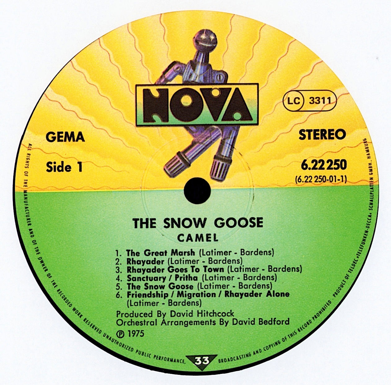 Camel – The Snow Goose Vinyl LP