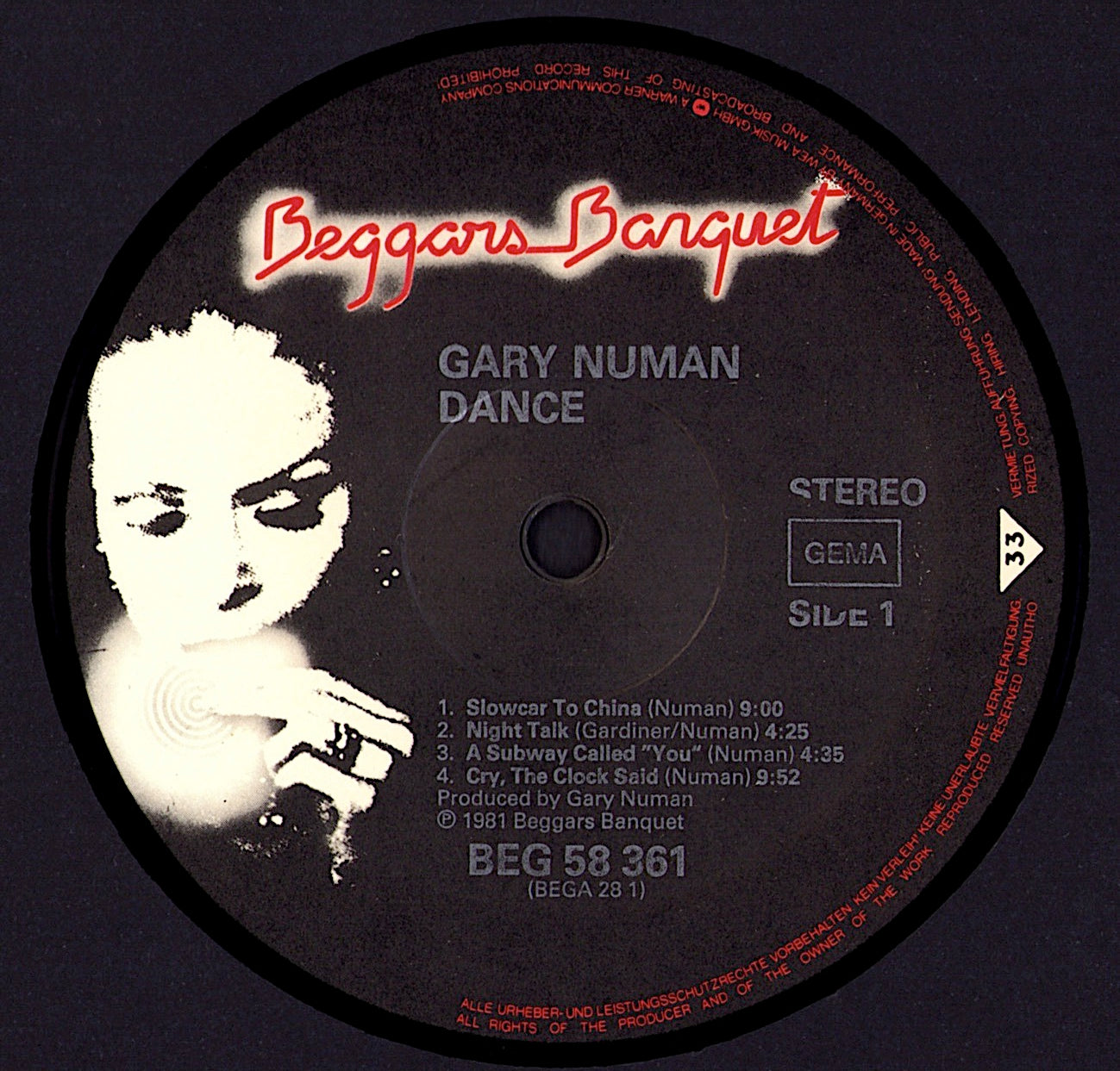 Gary Numan – Dance Vinyl LP