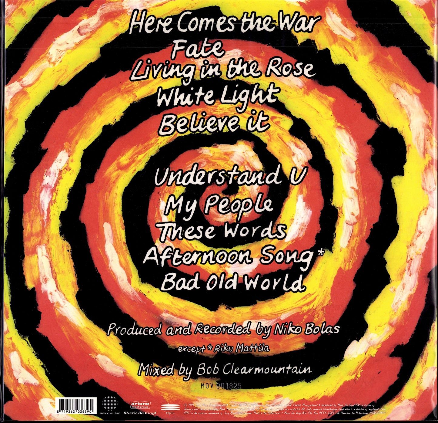 New Model Army: The Love Of Hopeless Causes Flaming Vinyl LP Limited Edition