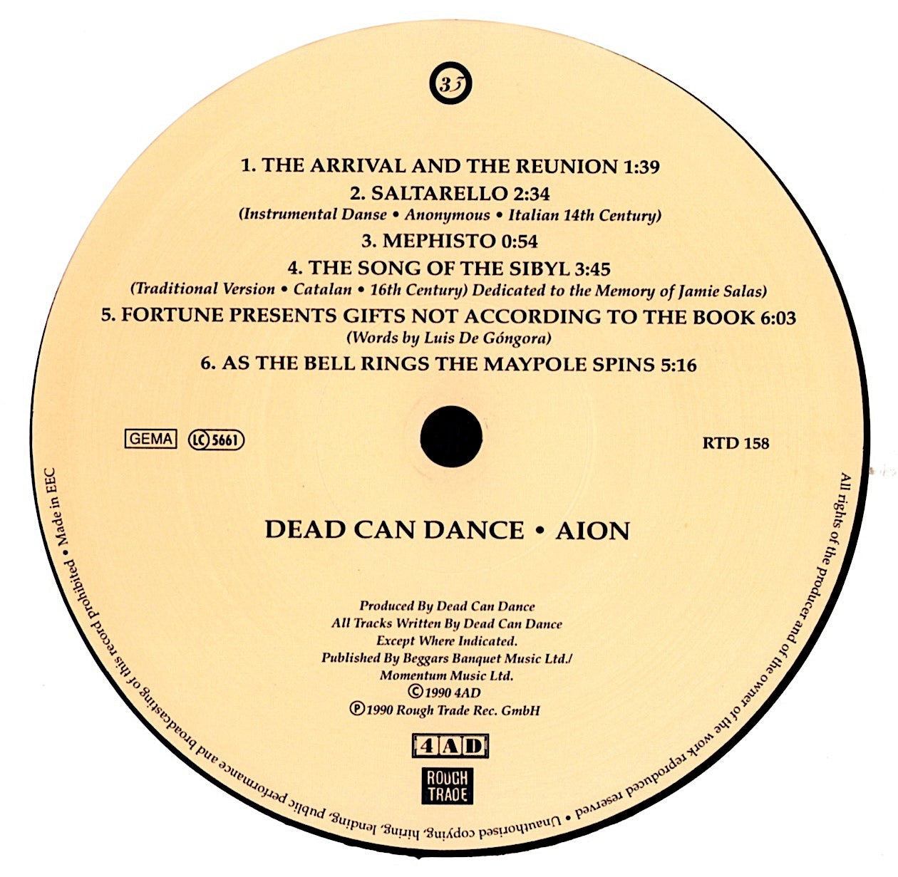 Dead Can Dance – Aion Vinyl LP