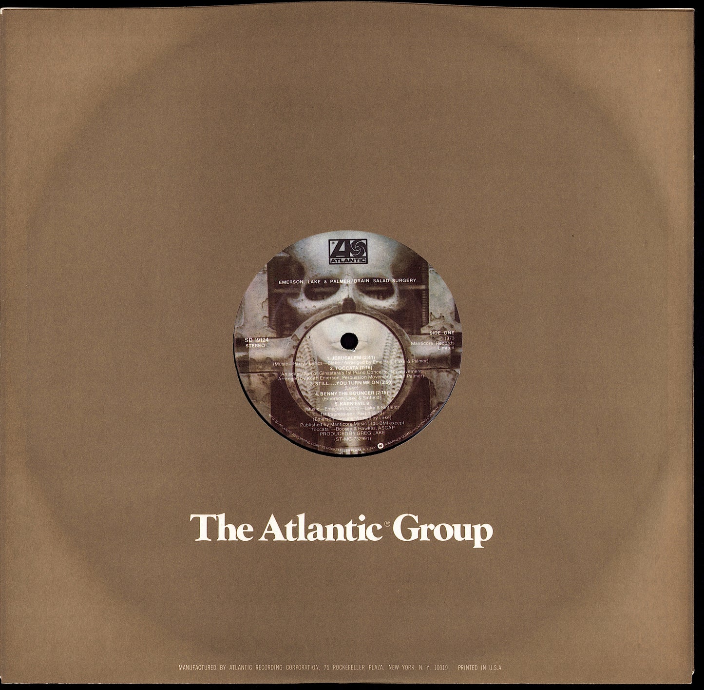 Emerson, Lake & Palmer – Brain Salad Surgery Vinyl LP Kopie