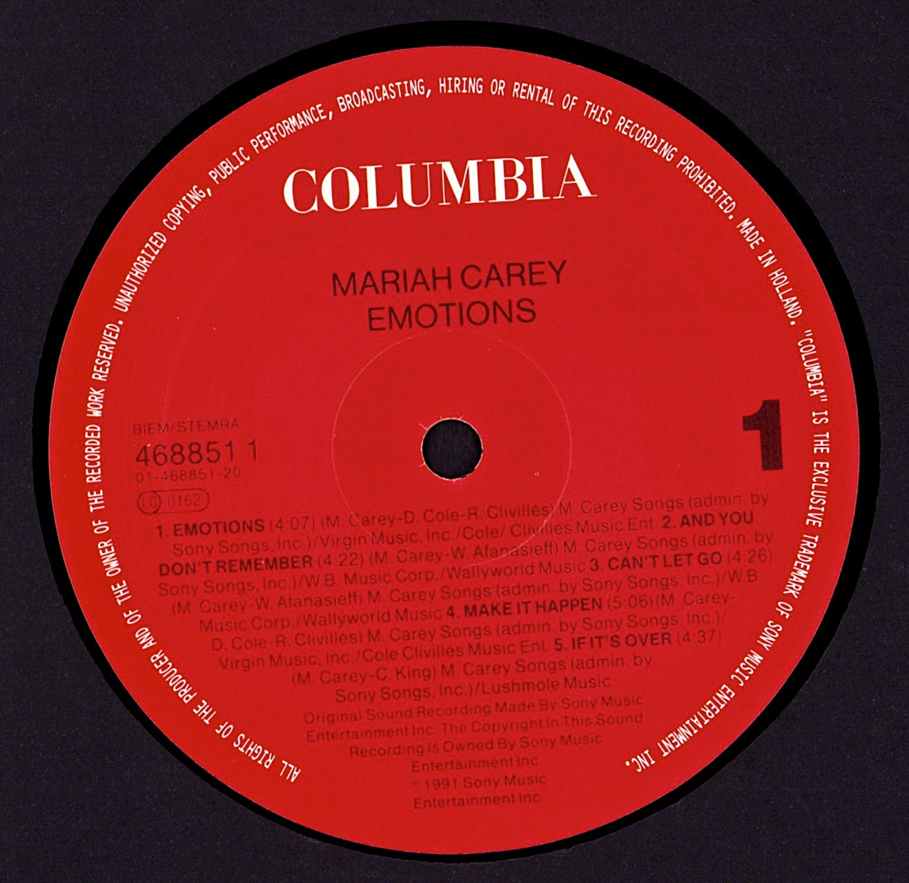 Mariah Carey – Emotions Vinyl LP