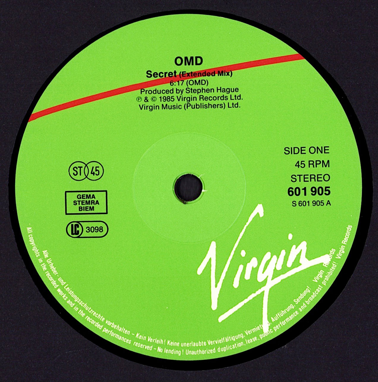 Orchestral Manœuvres In The Dark - Secret Extended Mix Vinyl 12" Maxi-Single