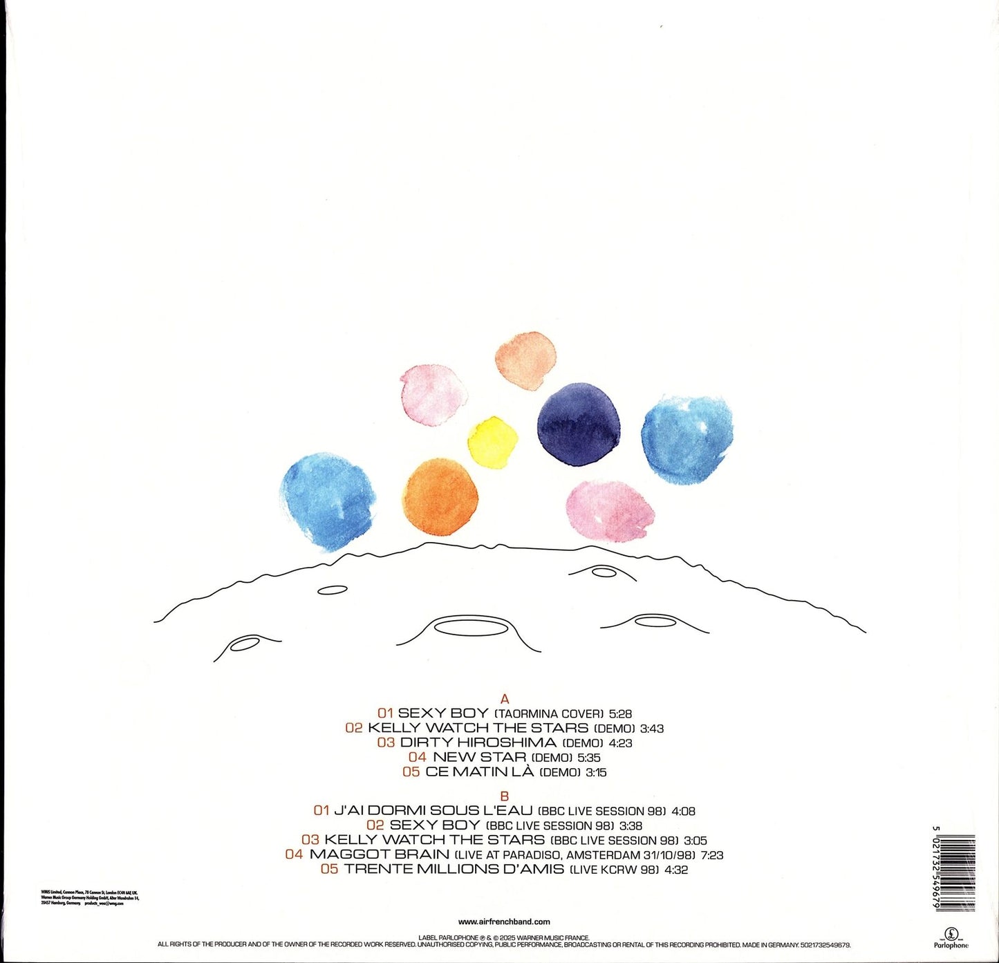 AIR French Band - Moon Safari Live & Demos White Vinyl LP RSD 2025