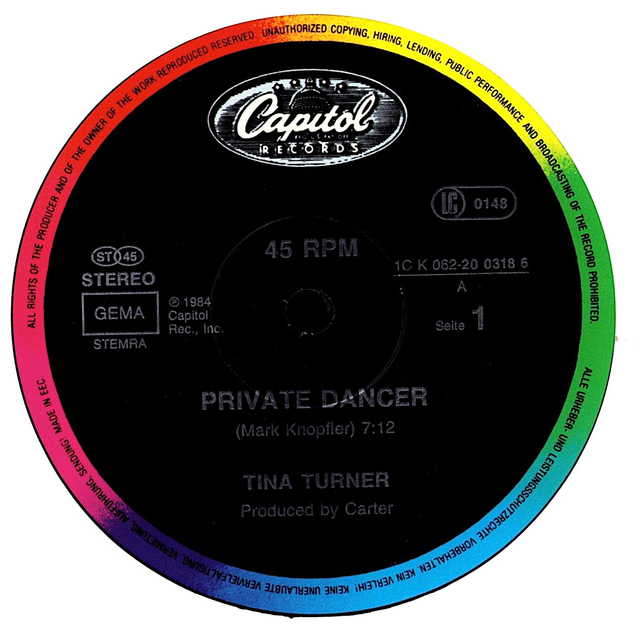 Tina Turner Vinyl 12" Maxi-Single