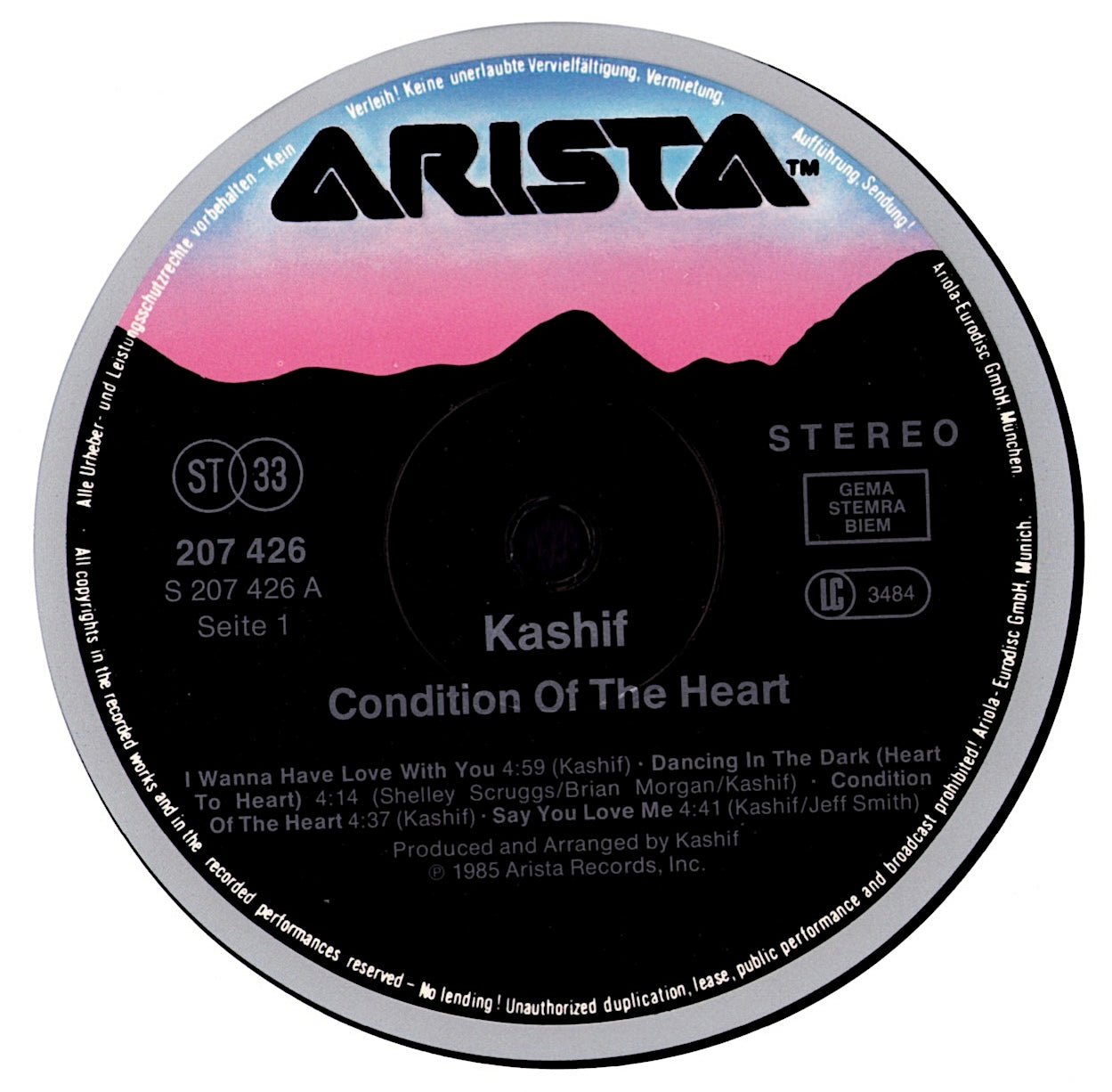 Kashif – Condition Of The Heart Vinyl LP