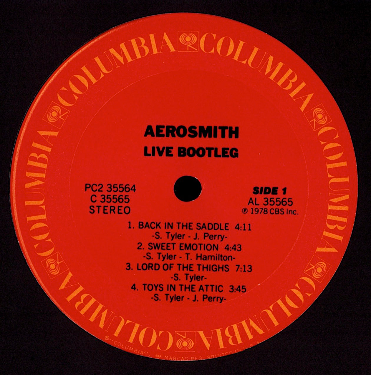 Aerosmith - Live! Bootleg Vinyl 2LP