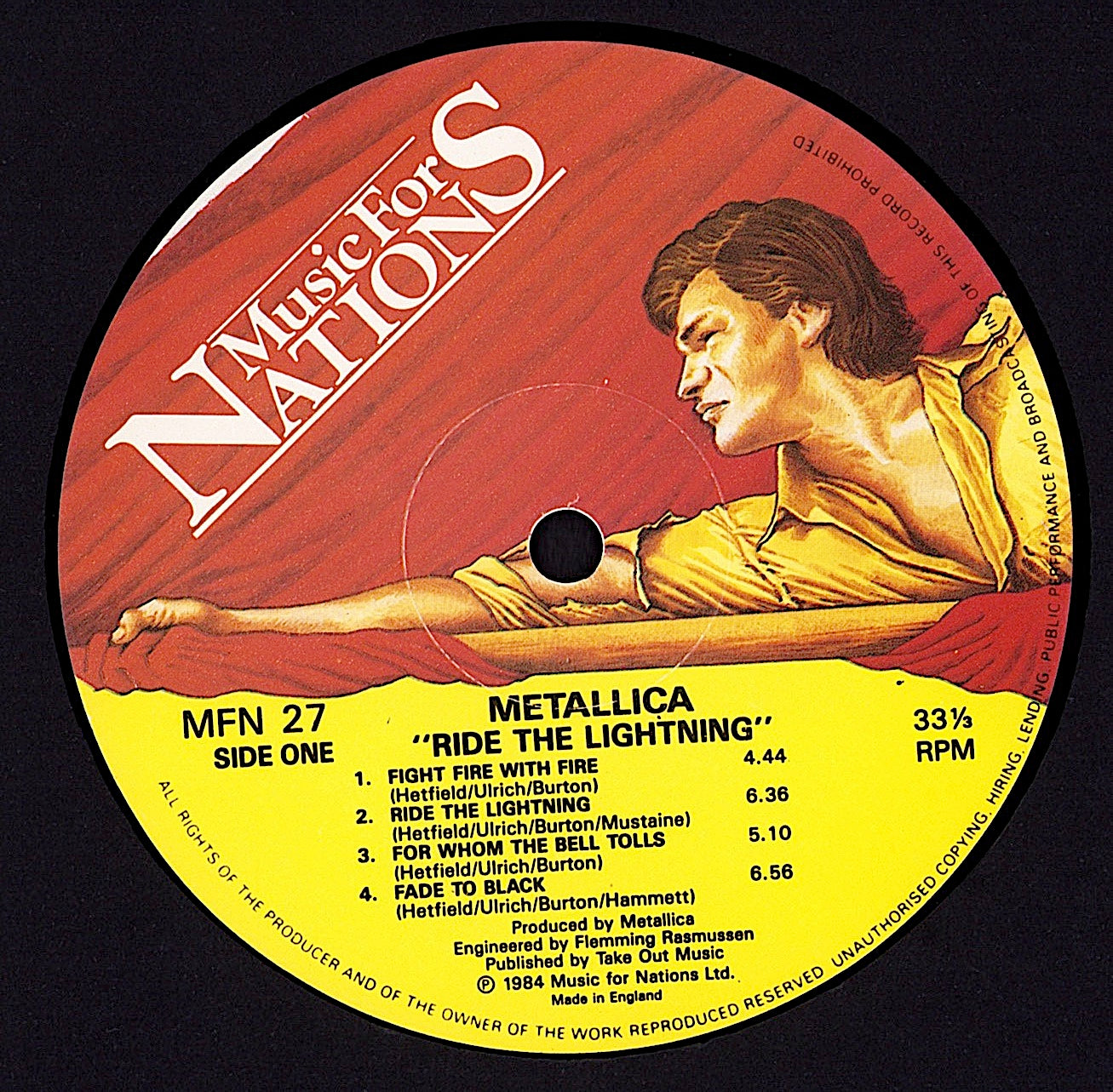 Metallica – Ride The Lightning Vinyl LP