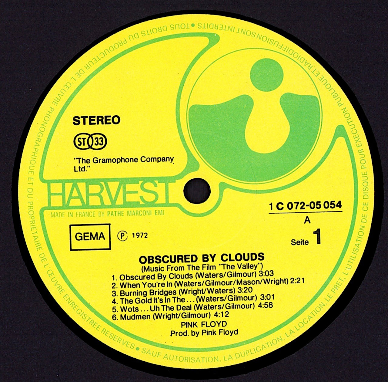 Pink Floyd – Obscured By Clouds Vinyl LP