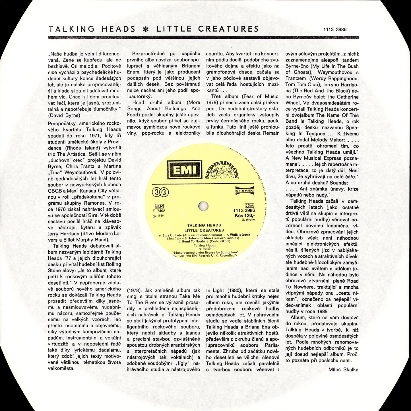 Talking Heads – Little Creatures Vinyl LP
