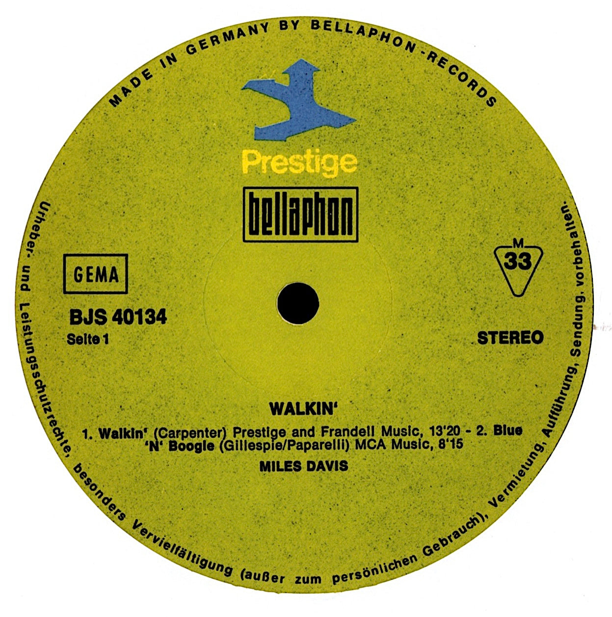 The Miles Davis Quintet – Steamin' Vinyl LP