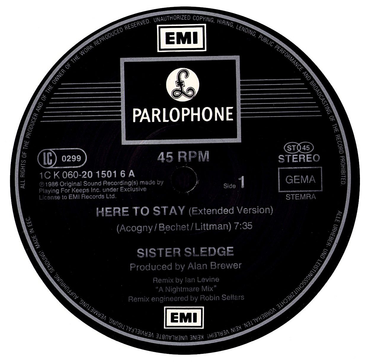 Sister Sledge / Joe Cruz – Here To Stay "Playing For Keeps" Anthem