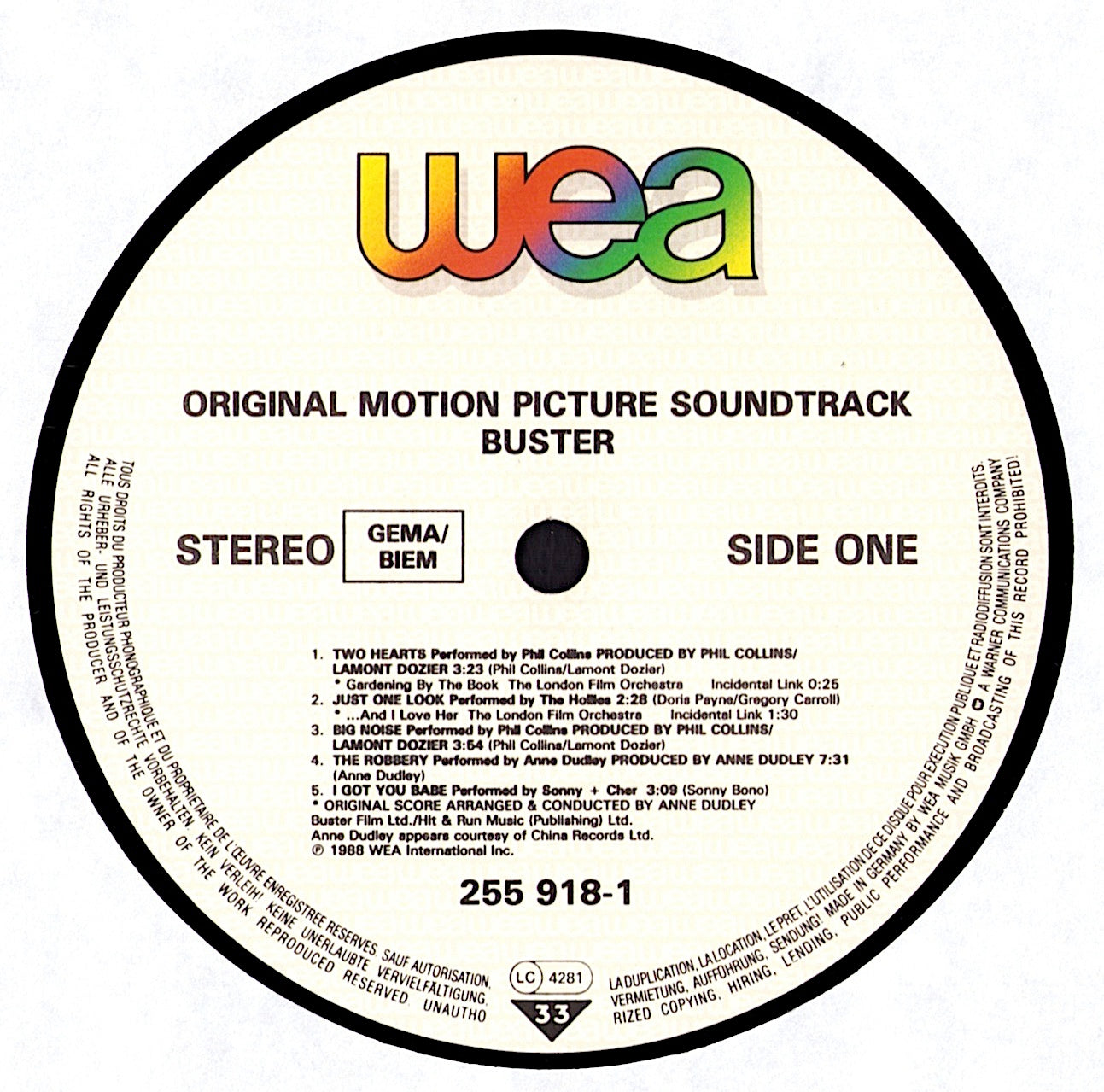 Buster - Original Motion Picture Soundtrack