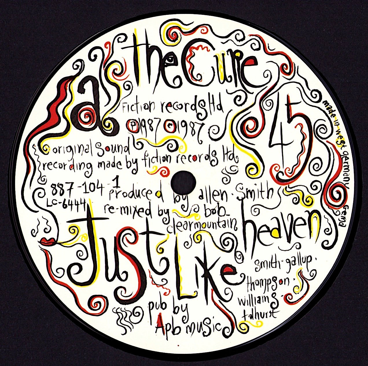 The Cure – Just Like Heaven Re-Mix Vinyl 12"