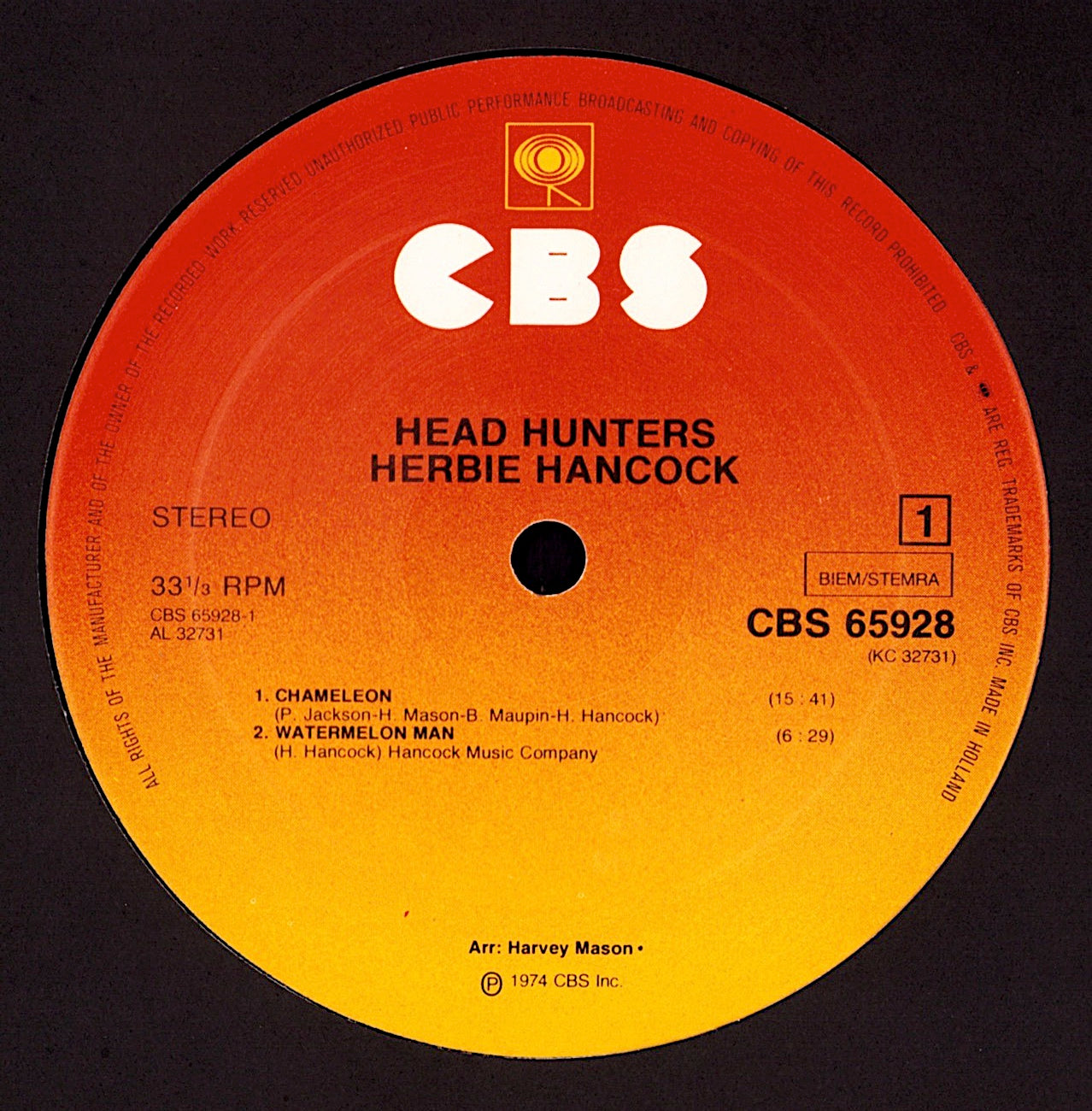 Herbie Hancock - Thrust Vinyl LP