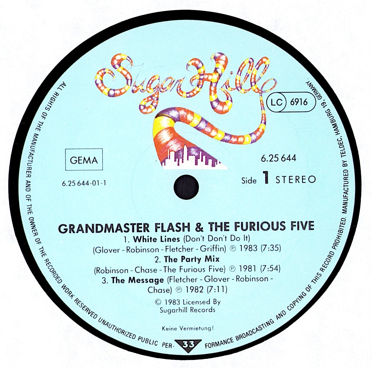 Grandmaster Flash & The Furious Five - Grandmaster Flash & The Furious Five Vinyl LP