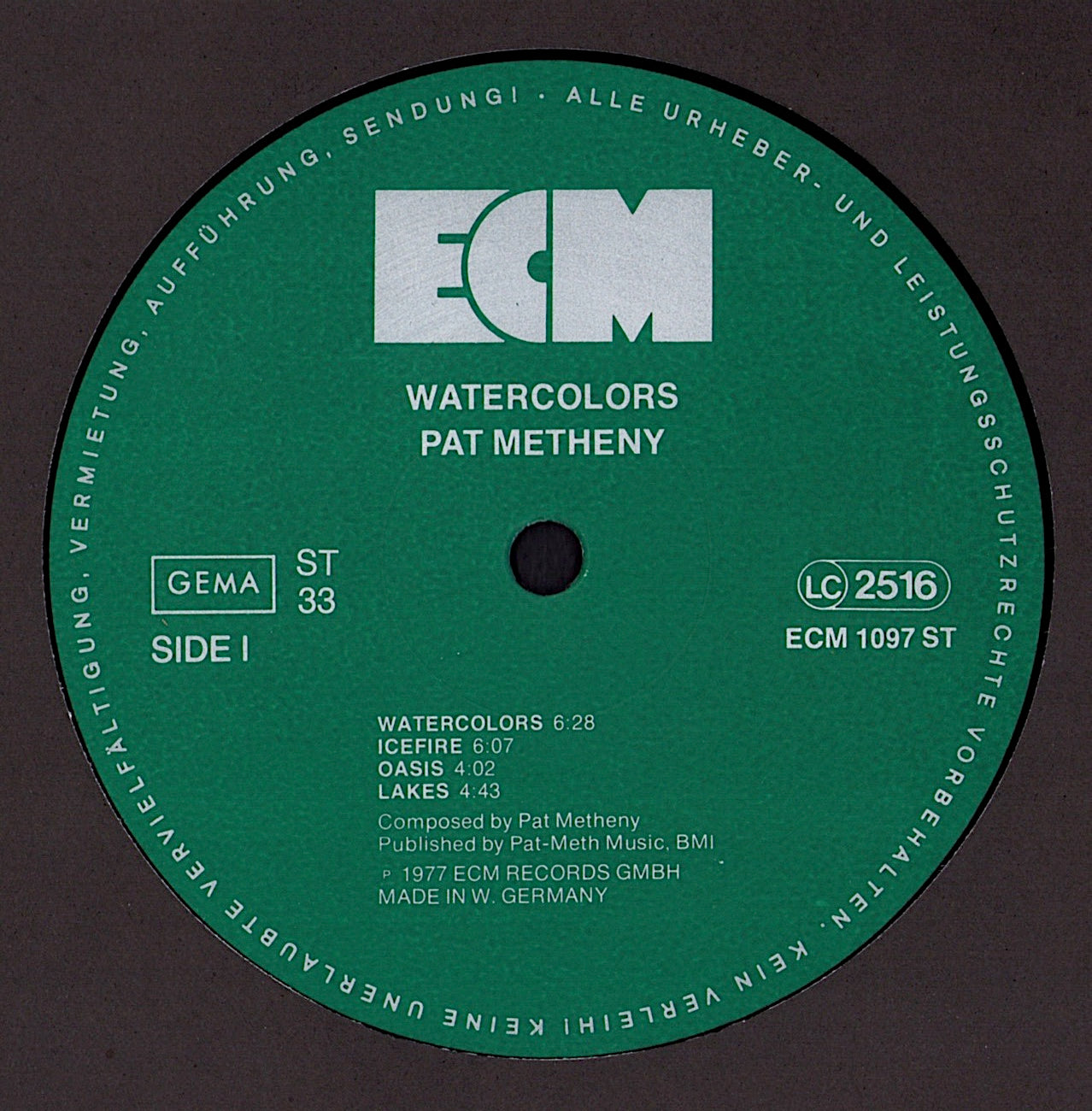 Pat Metheny – Watercolors Vinyl LP Kopie