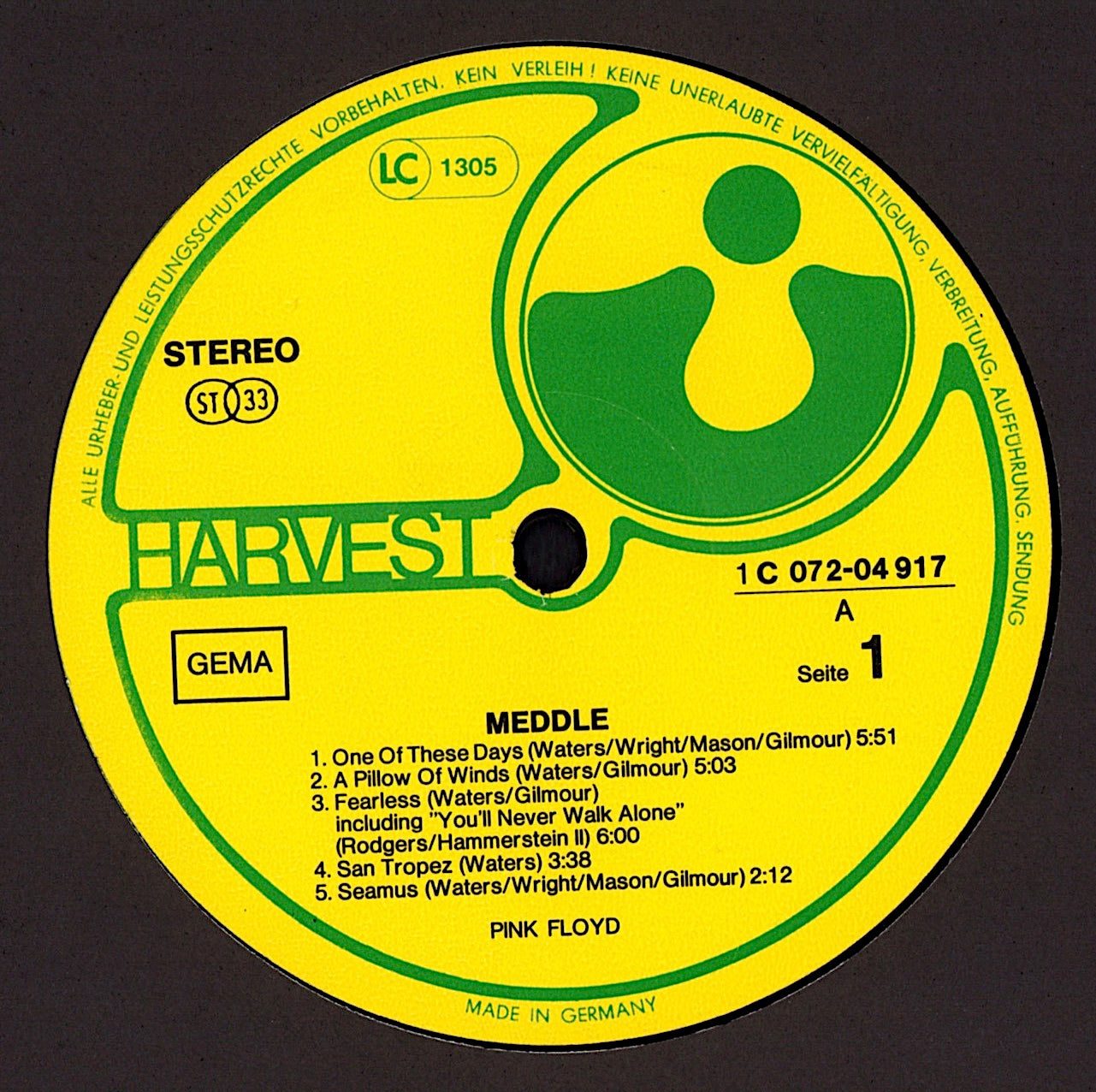 Pink Floyd - Meddle Vinyl LP Kopie