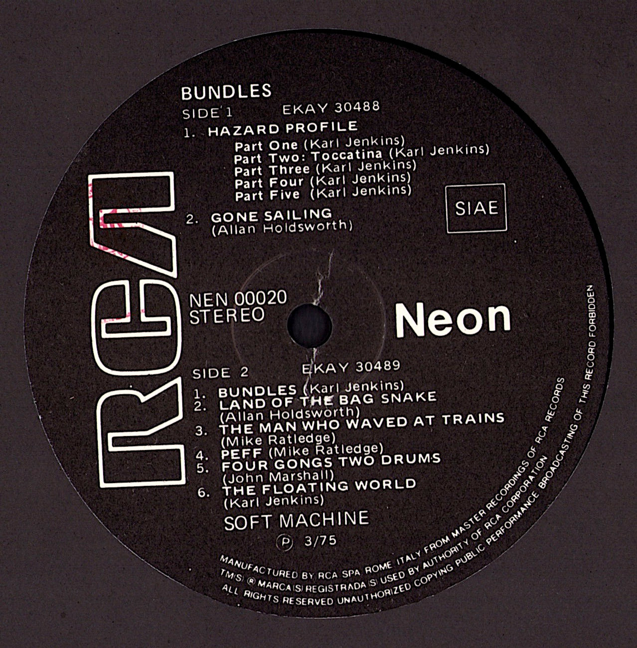 Soft Machine - Faces And Places Vol. 7 Vinyl LP Kopie Kopie