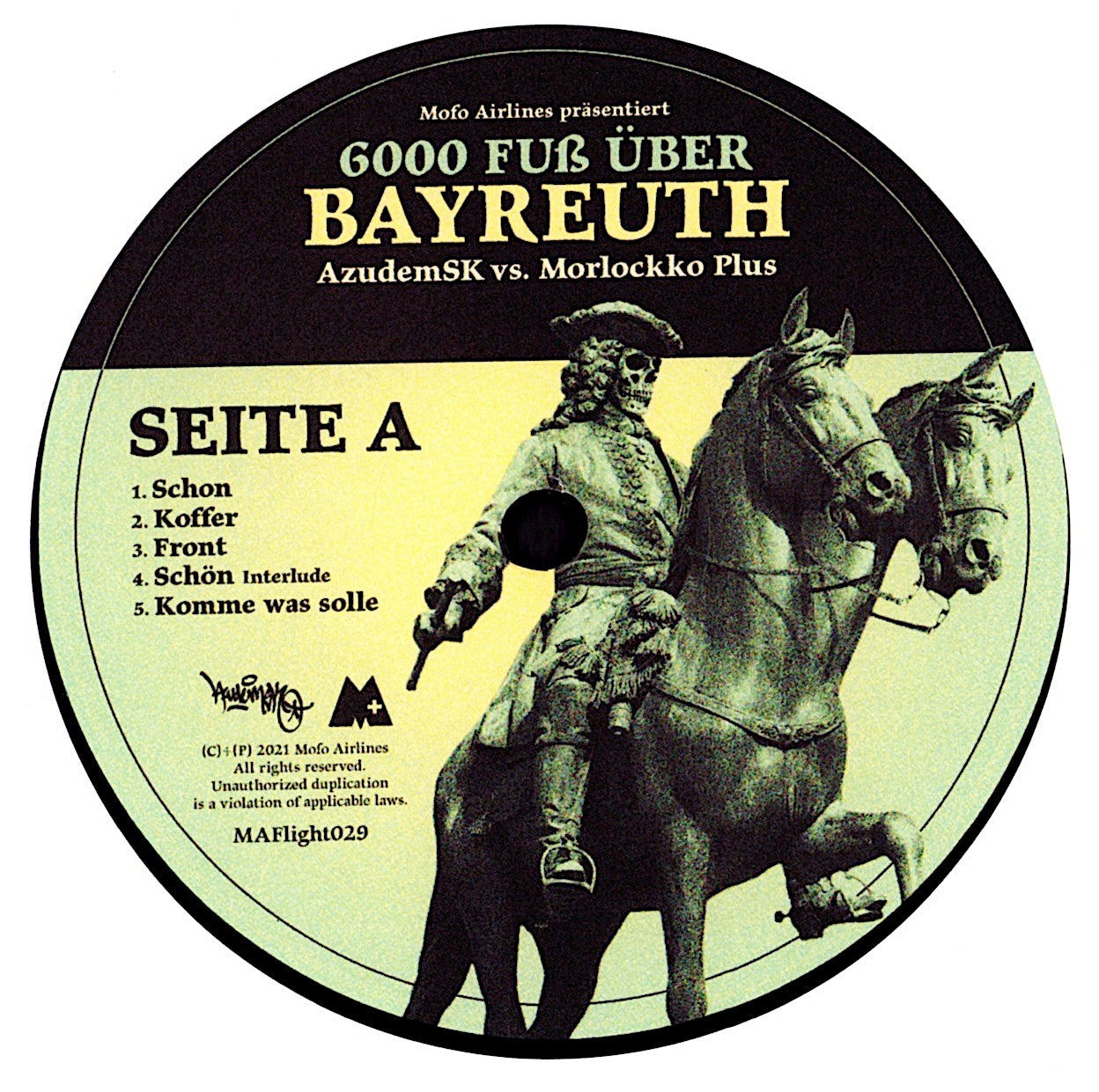 AzudemSK Vs. Morlockko Plus – 6000 Fuß Über Bayreuth Vinyl LP