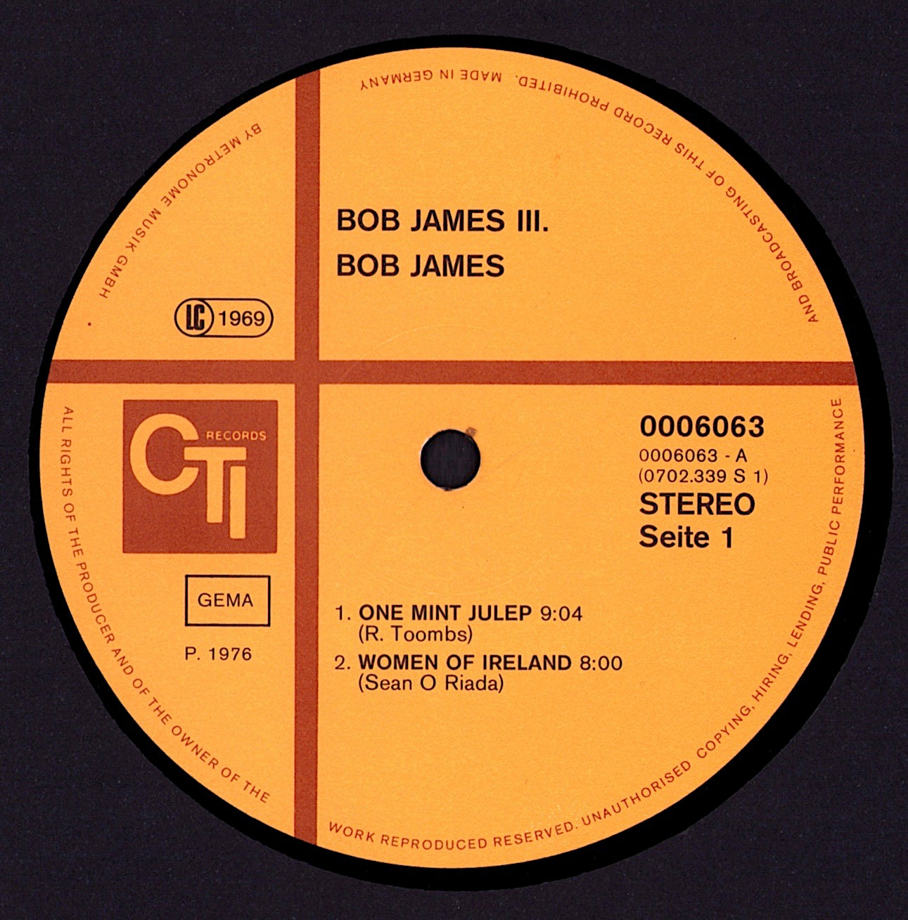 Bob James Vinyl LP