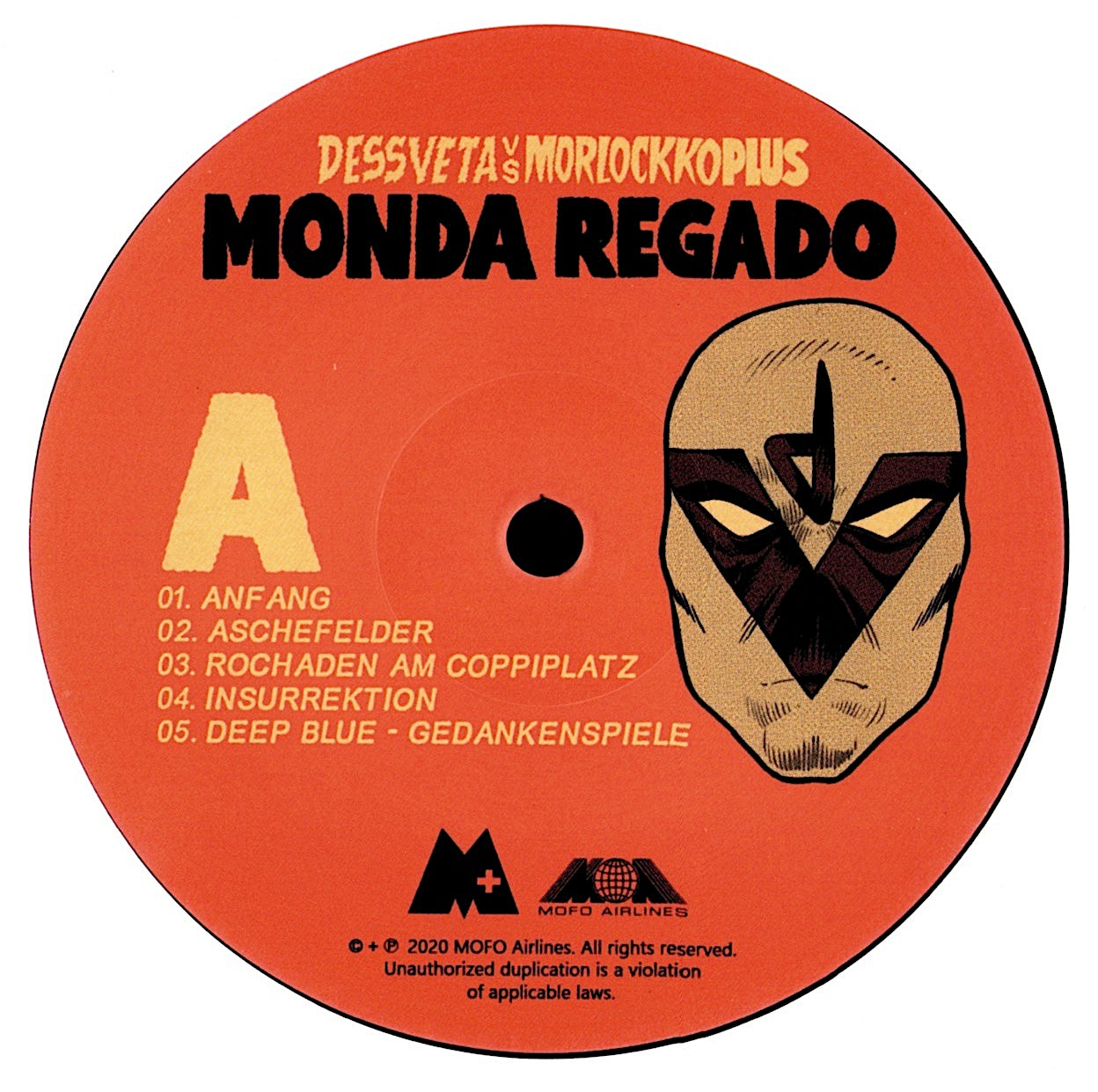 Dessveta Versus Morlockko Plus – Monda Regado Vinyl LP Limited Edition