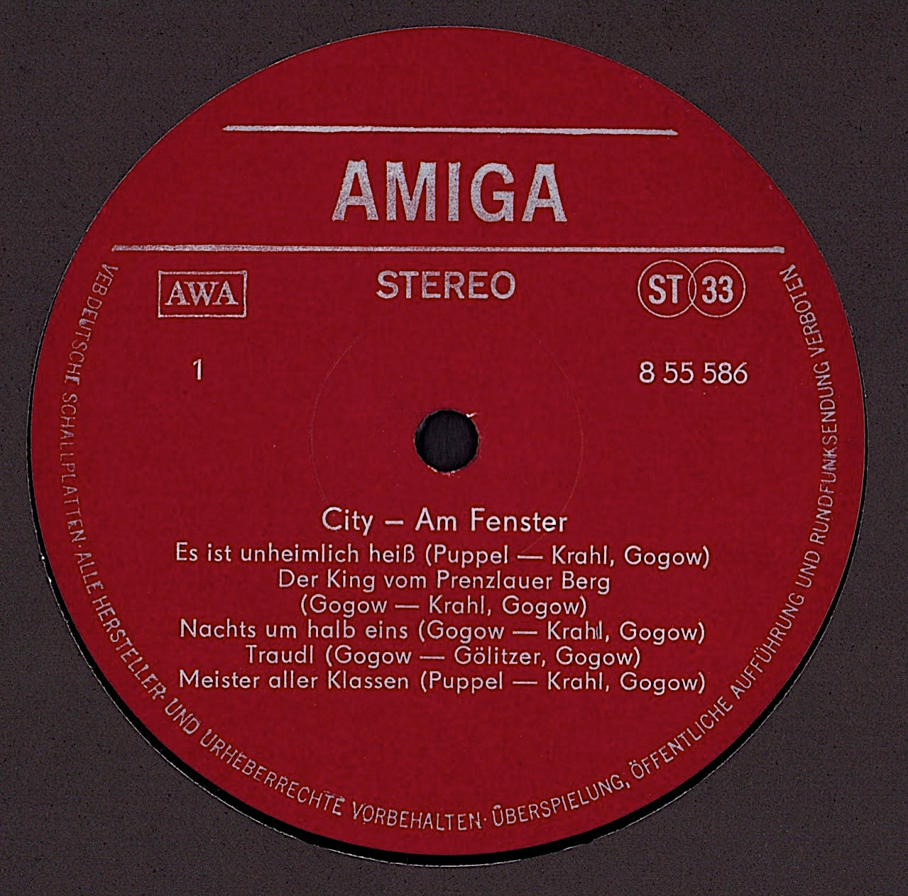 City - Am Fenster Vinyl LP