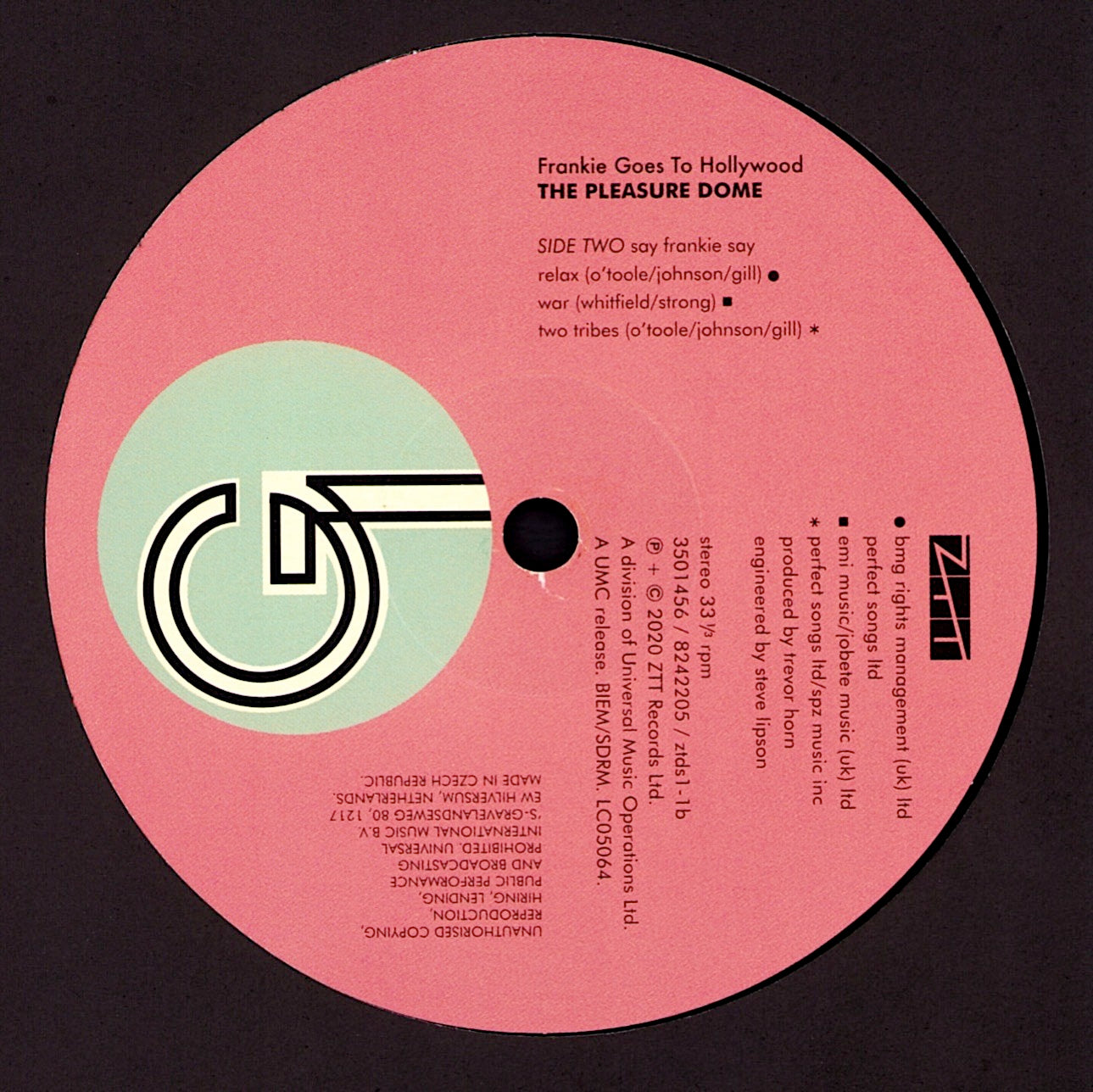 Frankie Goes To Hollywood – Welcome To The Pleasuredome Vinyl 2LP Kopie