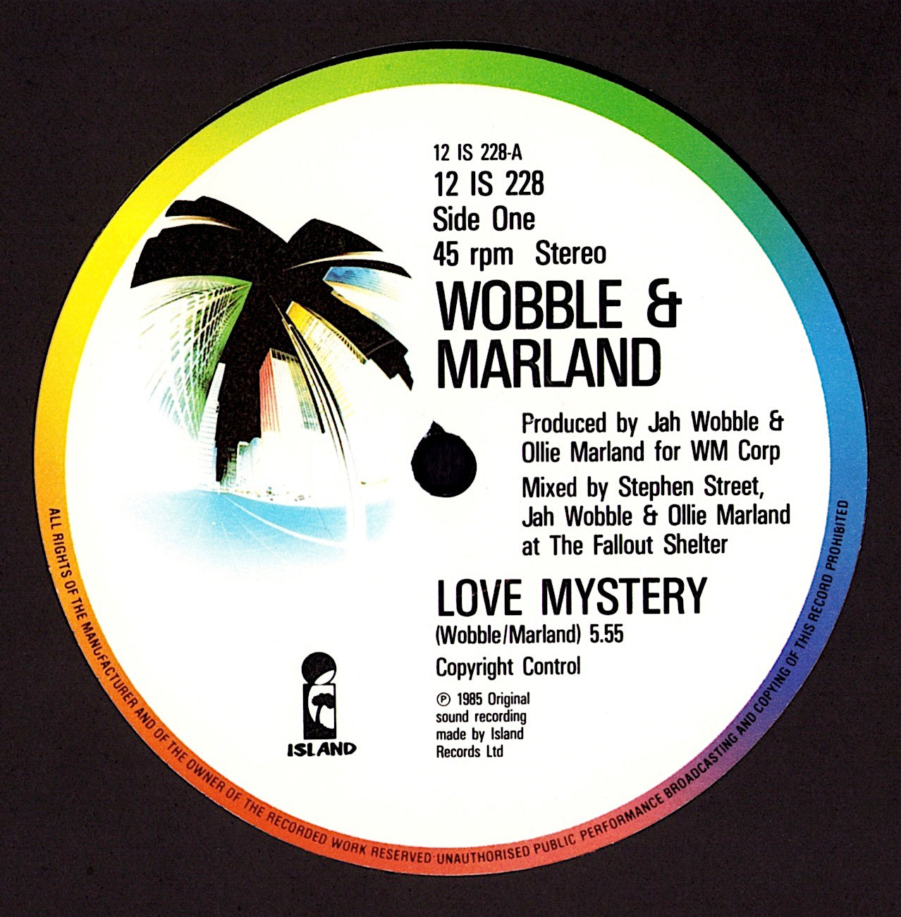 Jah Wobble – Blow Out Vinyl 12" Kopie