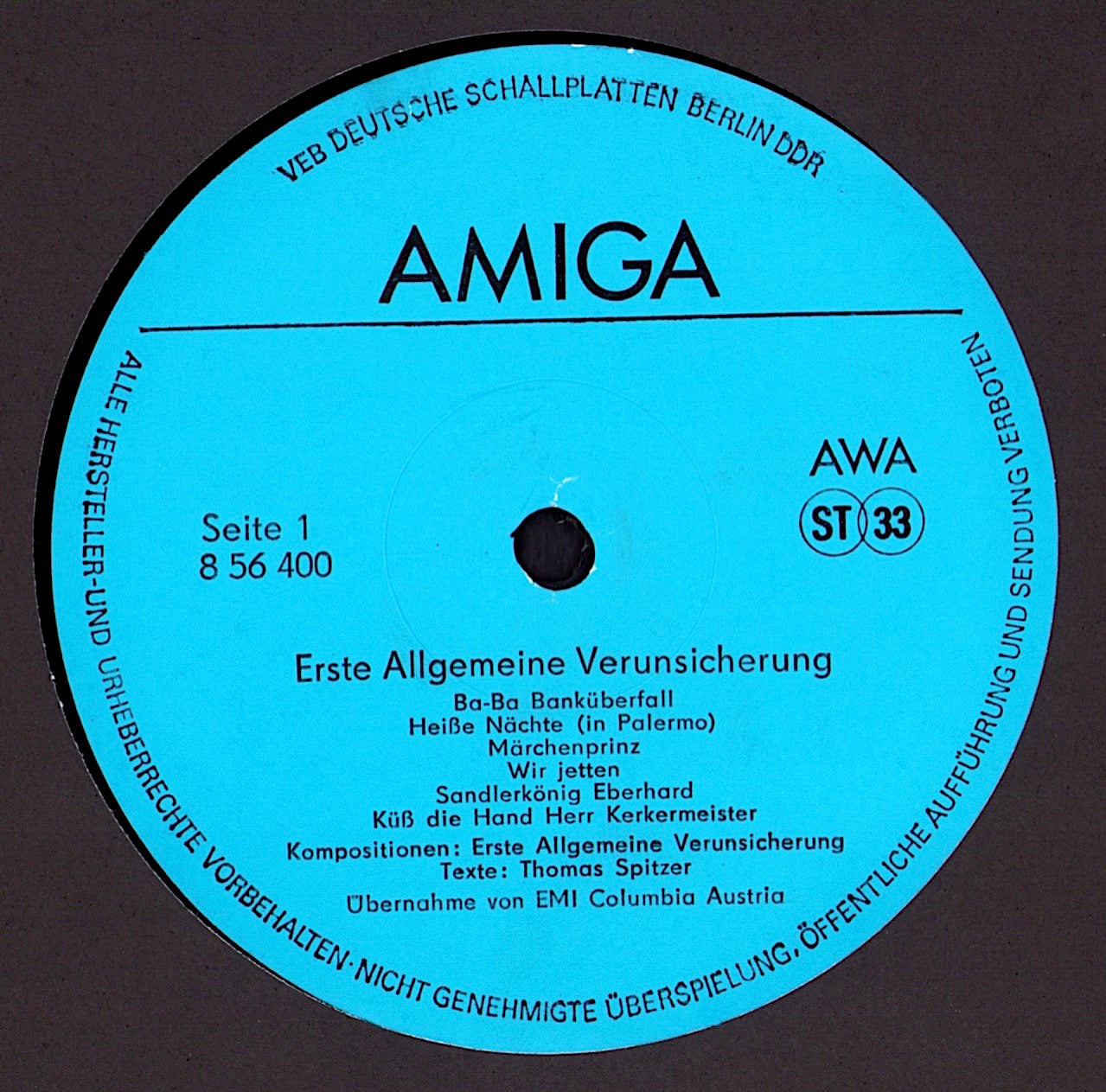 Erste Allgemeine Verunsicherung - Erste Allgemeine Verunsicherung Vinyl LP