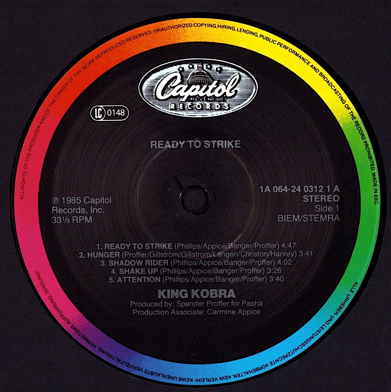 King Kobra - Ready To Strike Vinyl LP