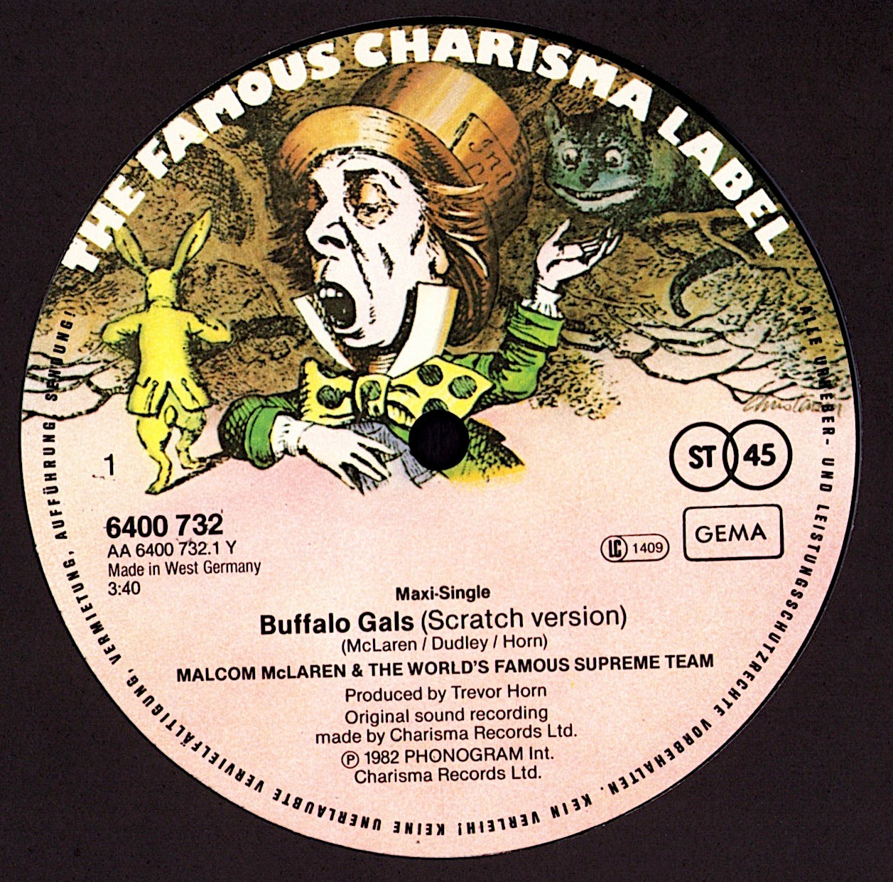 Malcolm McLaren And The World's Famous Supreme Team - Buffalo Gals Special Stereo Scratch Mix Vinyl 12" Maxi-Single