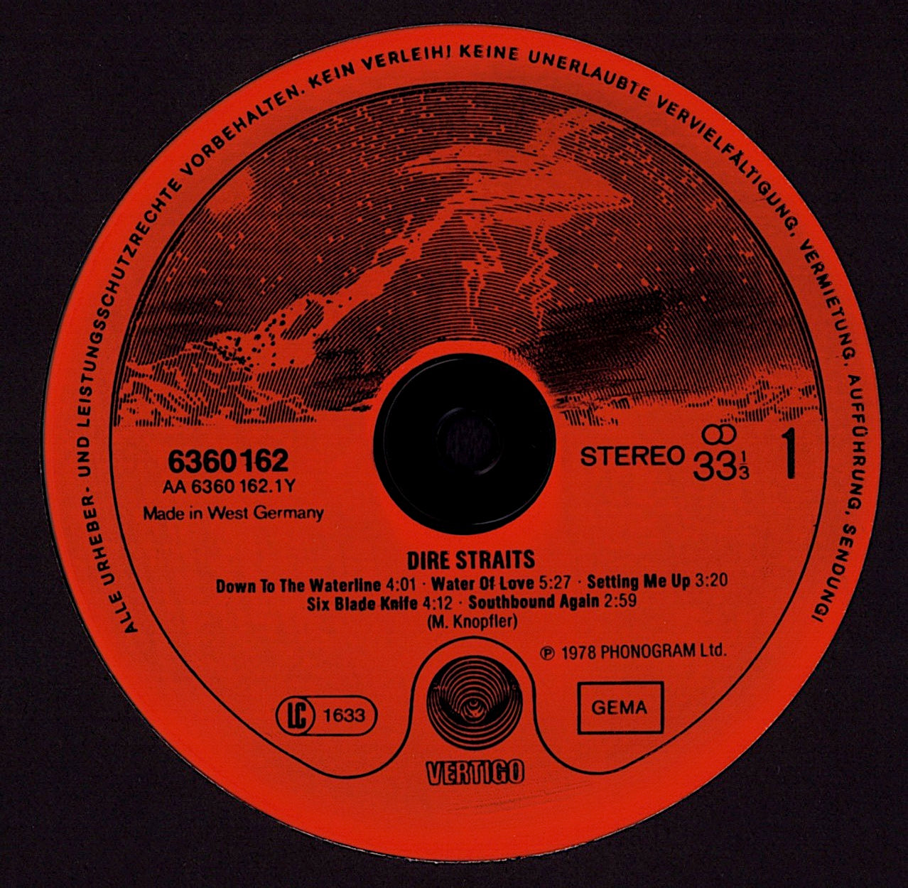 Dire Straits - Dire Straits Vinyl LP Kopie