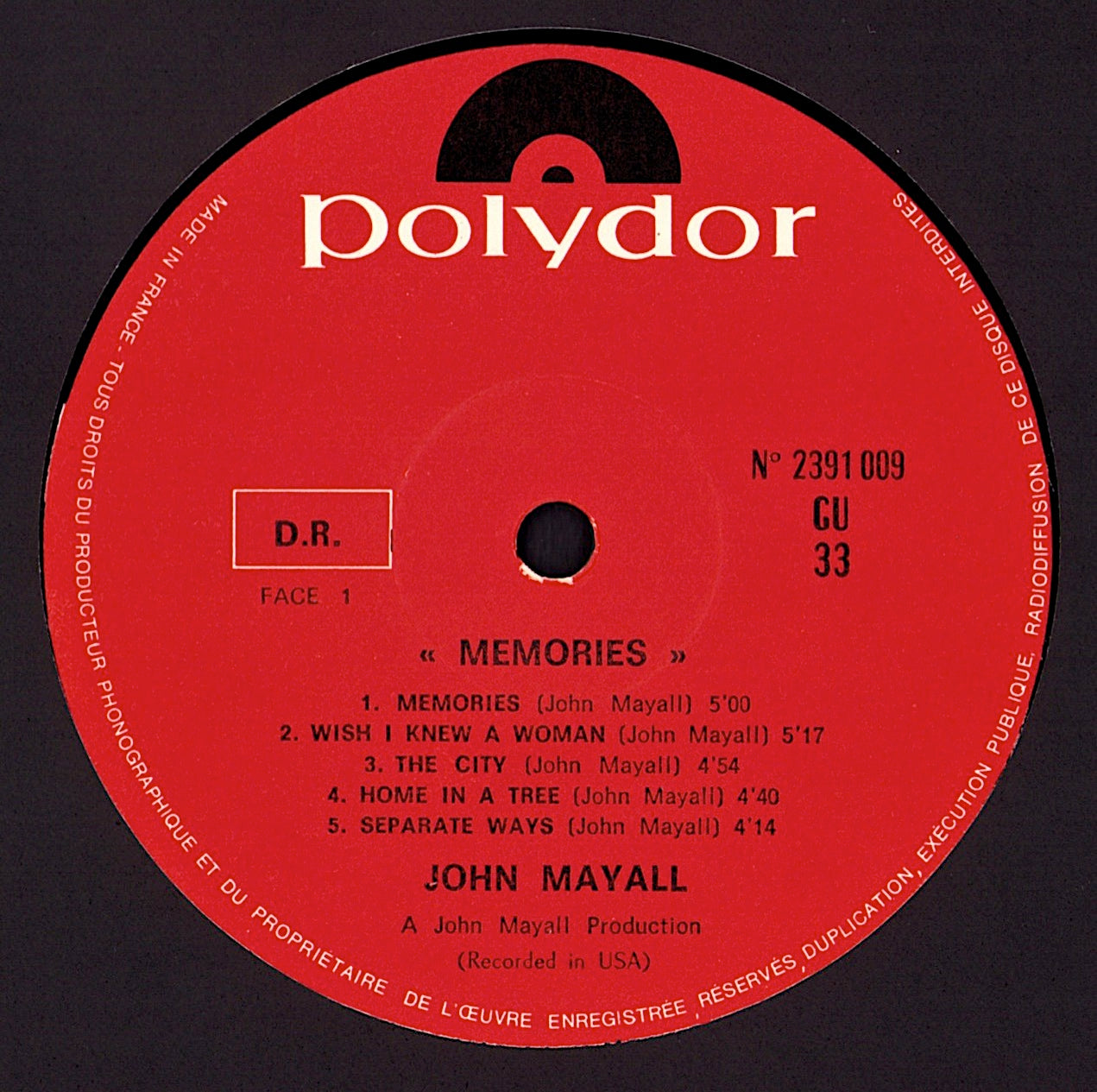 John Mayall - Blues From Laurel Canyon Vinyl LP Kopie Kopie