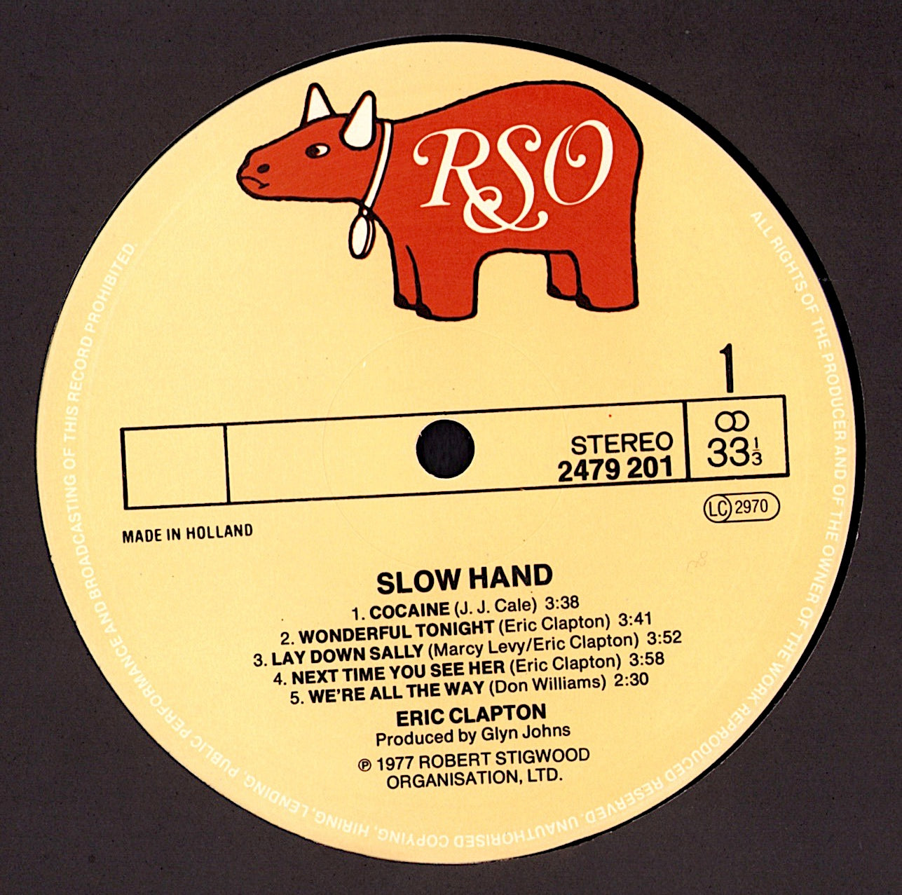 Eric Clapton - Slowhand Vinyl LP