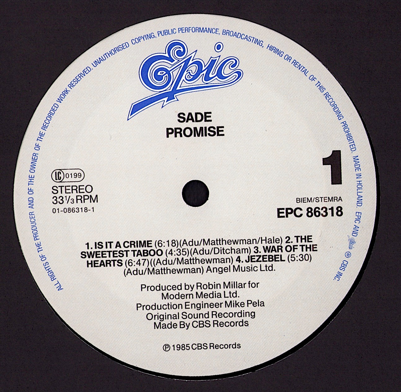 Sade - Promise Vinyl LP Kopie