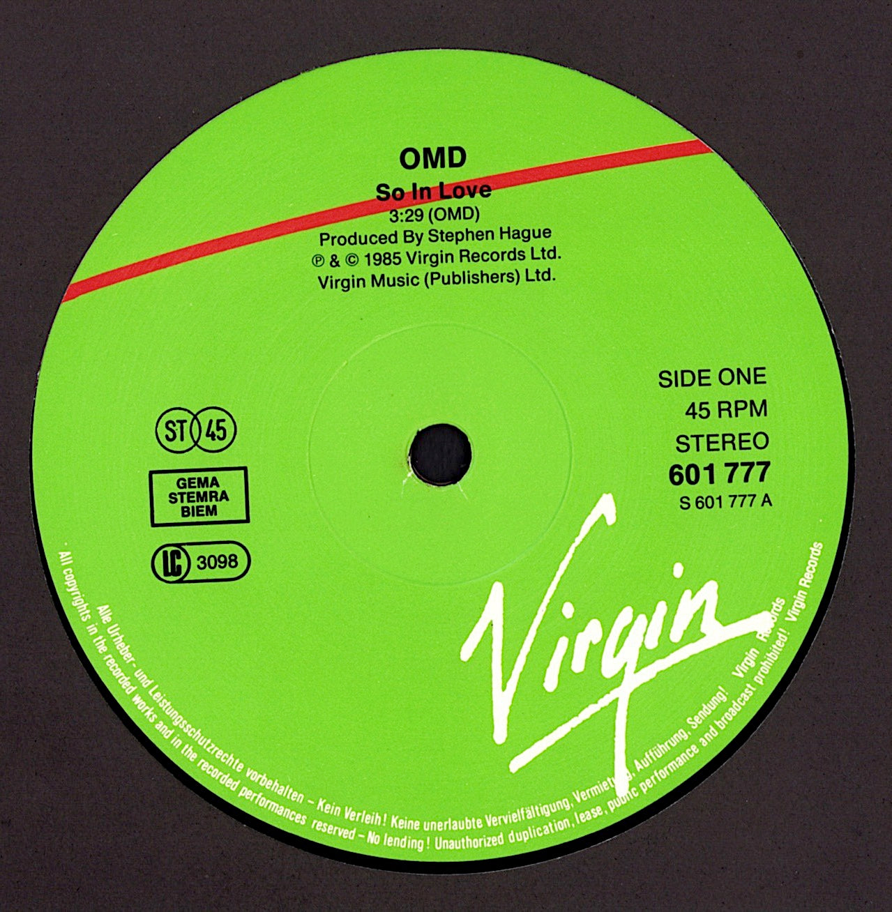 Orchestral Manœuvres In The Dark - Secret Extended Mix Vinyl 12" Maxi-Single Kopie Kopie