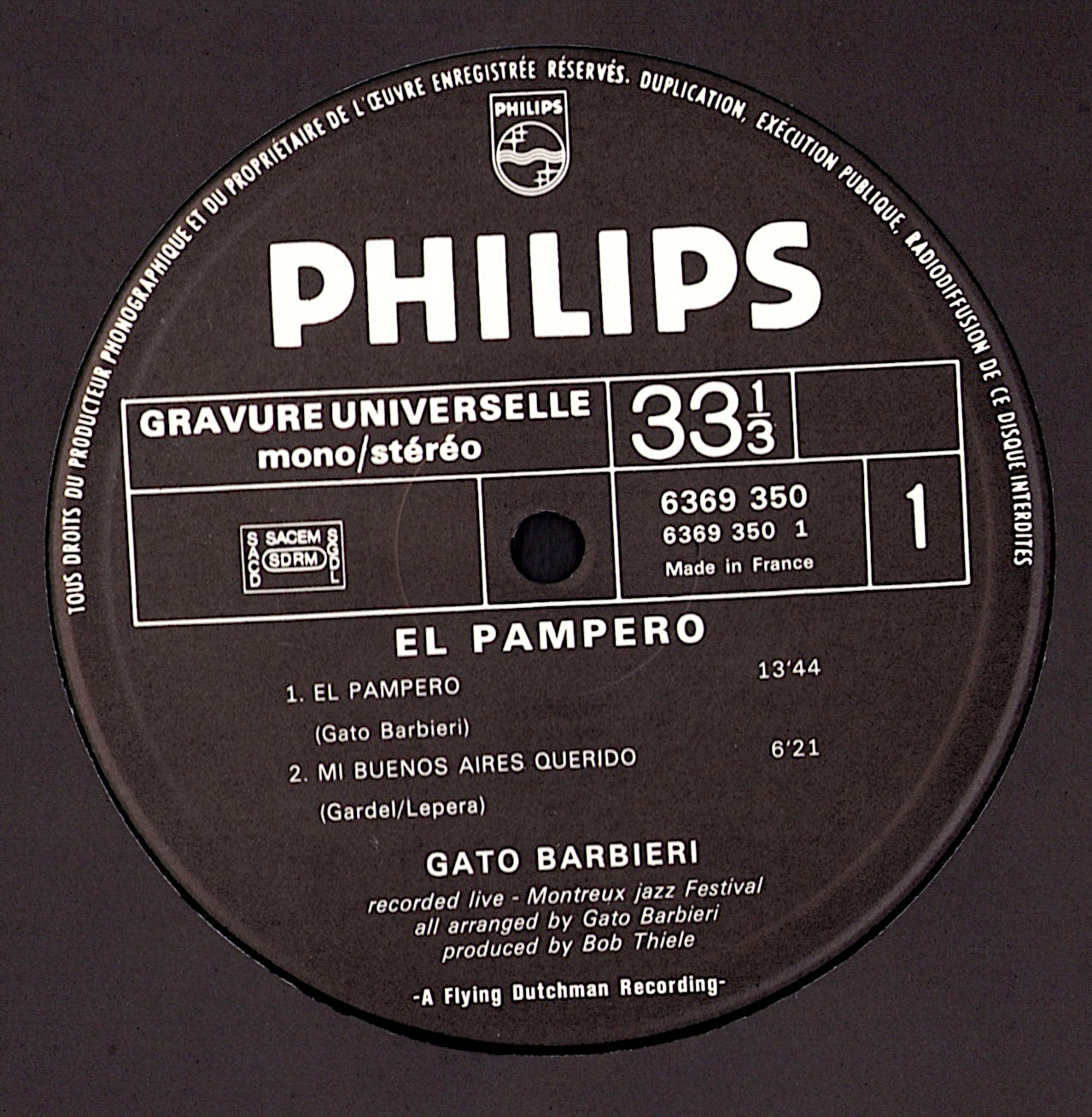 Gato Barbieri - Under Fire Vinyl LP Kopie