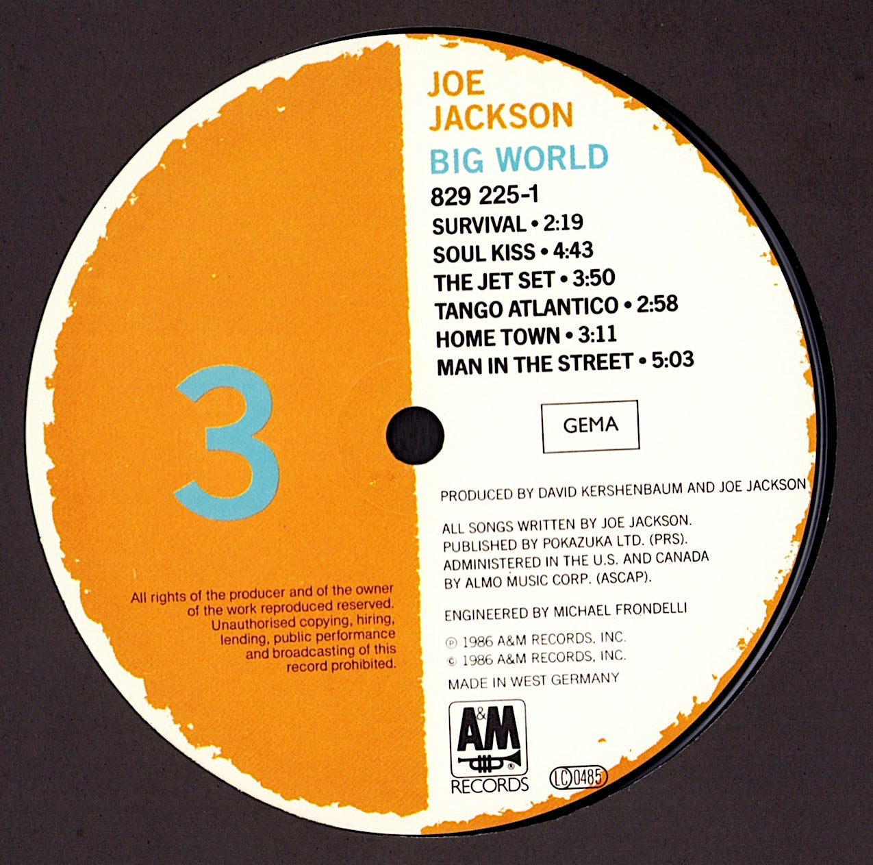 Joe Jackson – Big World Vinyl 2LP