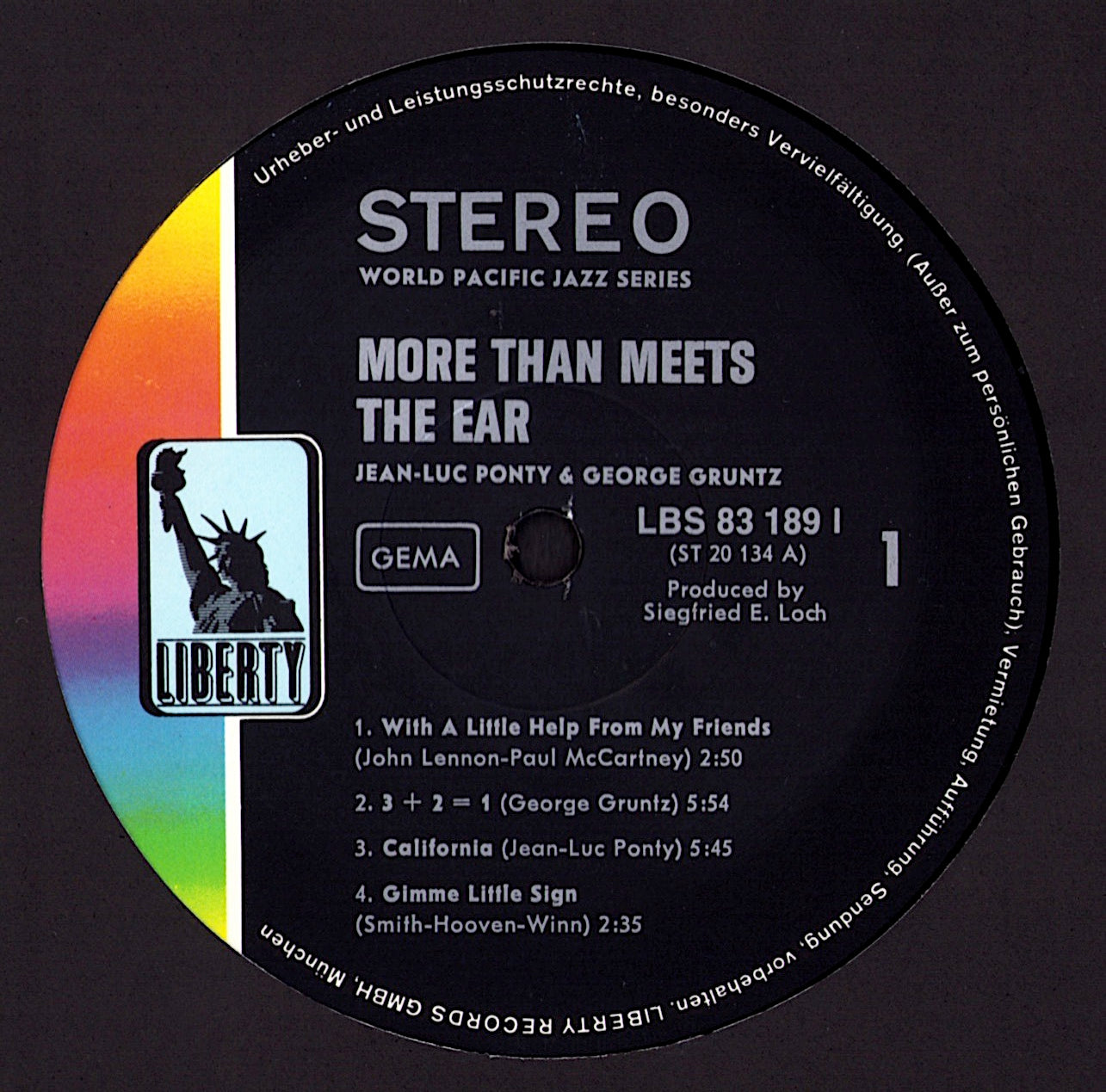 Jean-Luc Ponty – More Than Meets The Ear Vinyl LP